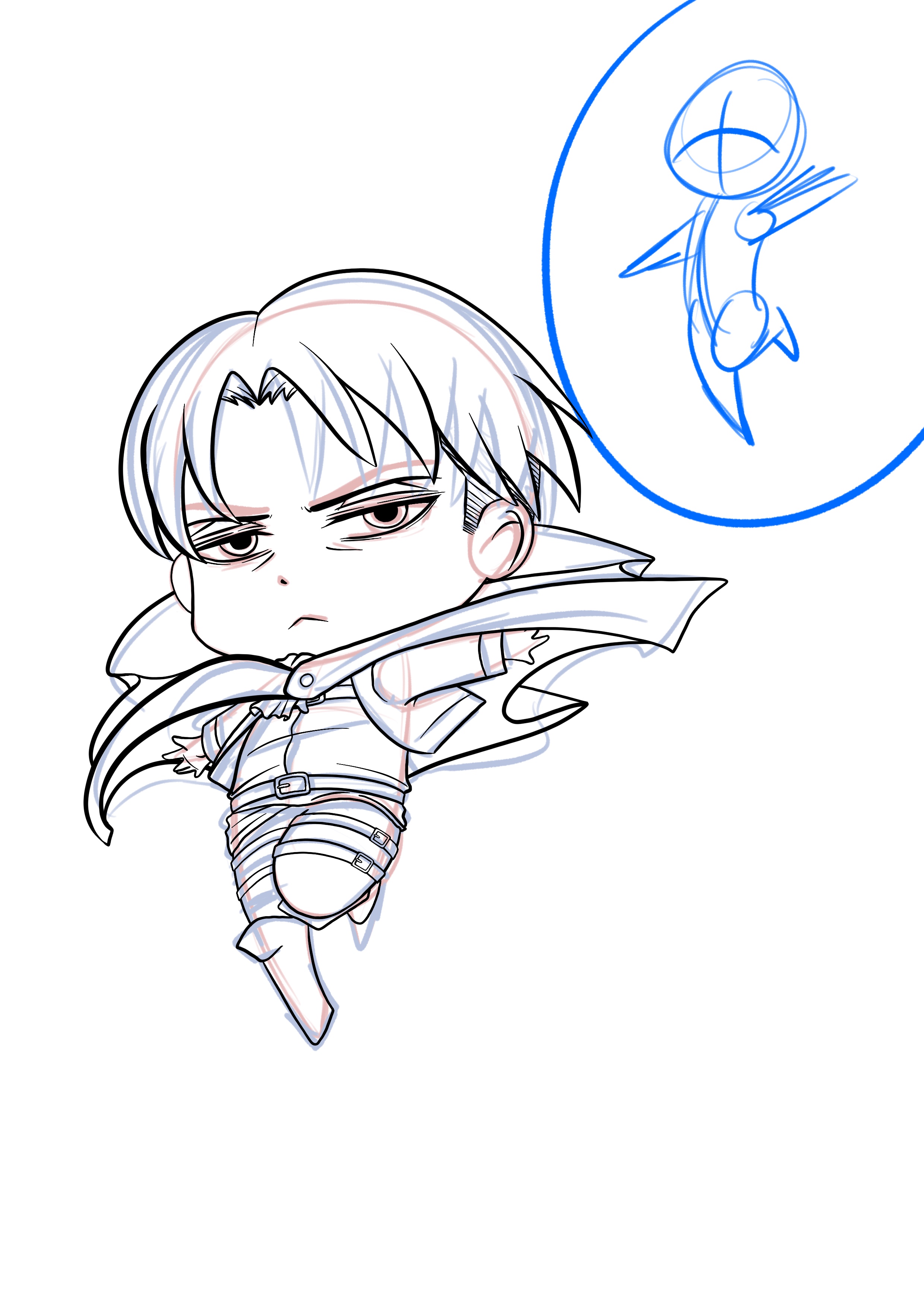 encrage du dessin chibi 2