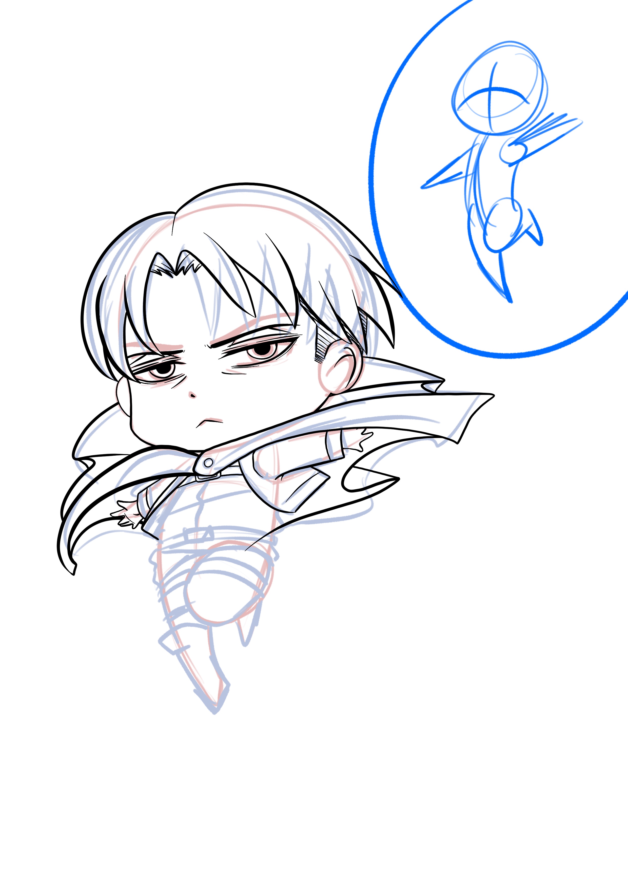 encrage du dessin chibi