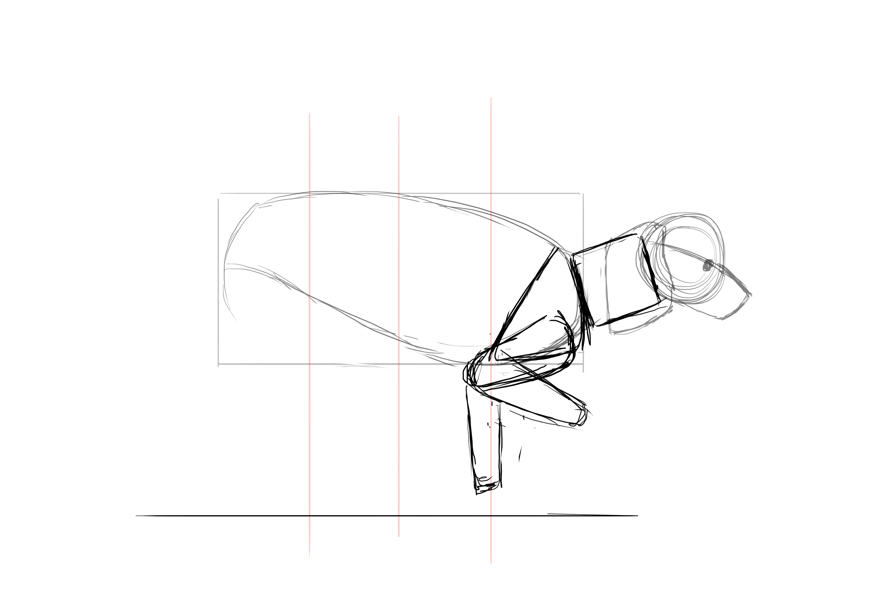 Dibuja las patas delanteras del caniche 2