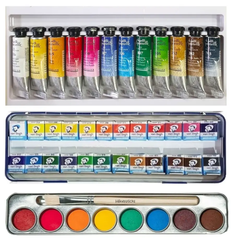 les différents formats d’aquarelle