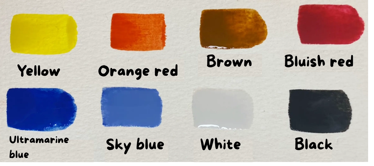 essential colors for watercolor