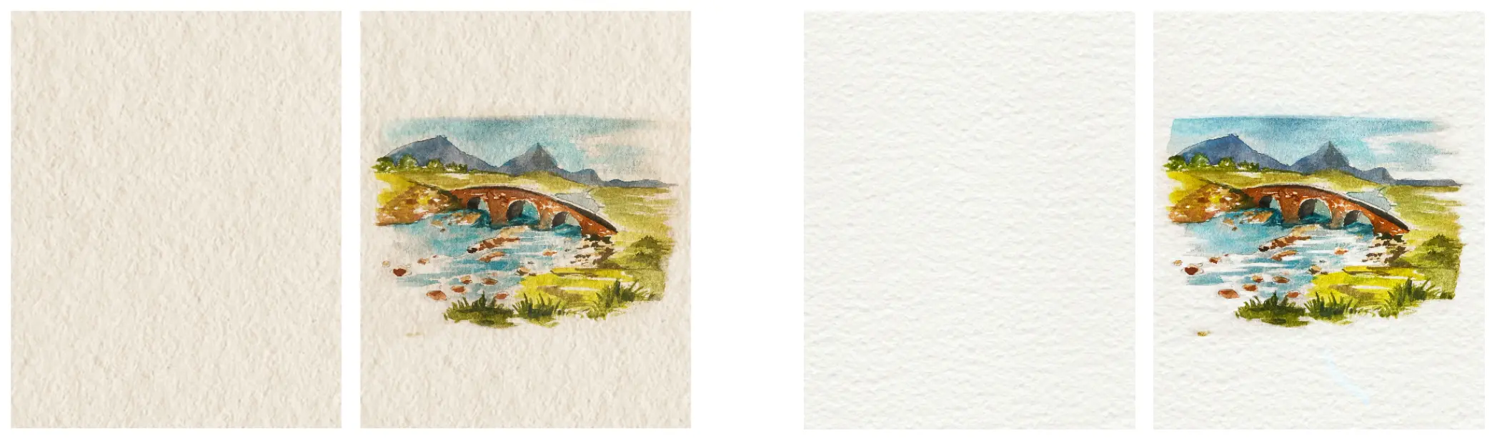 choisir la couleur du papier aquarelle