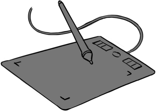 illustration d’une tablette graphique