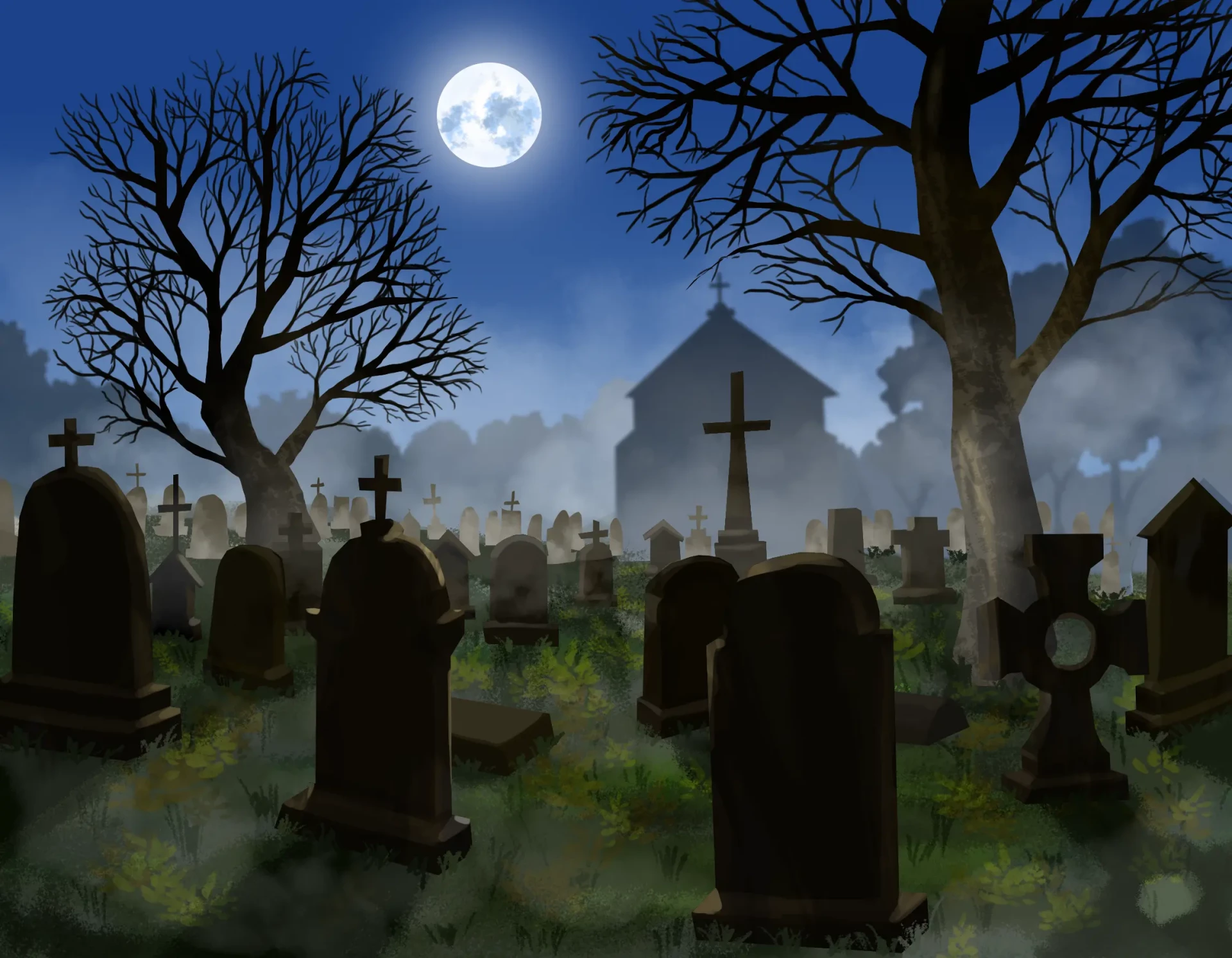 Dibujar un cementerio