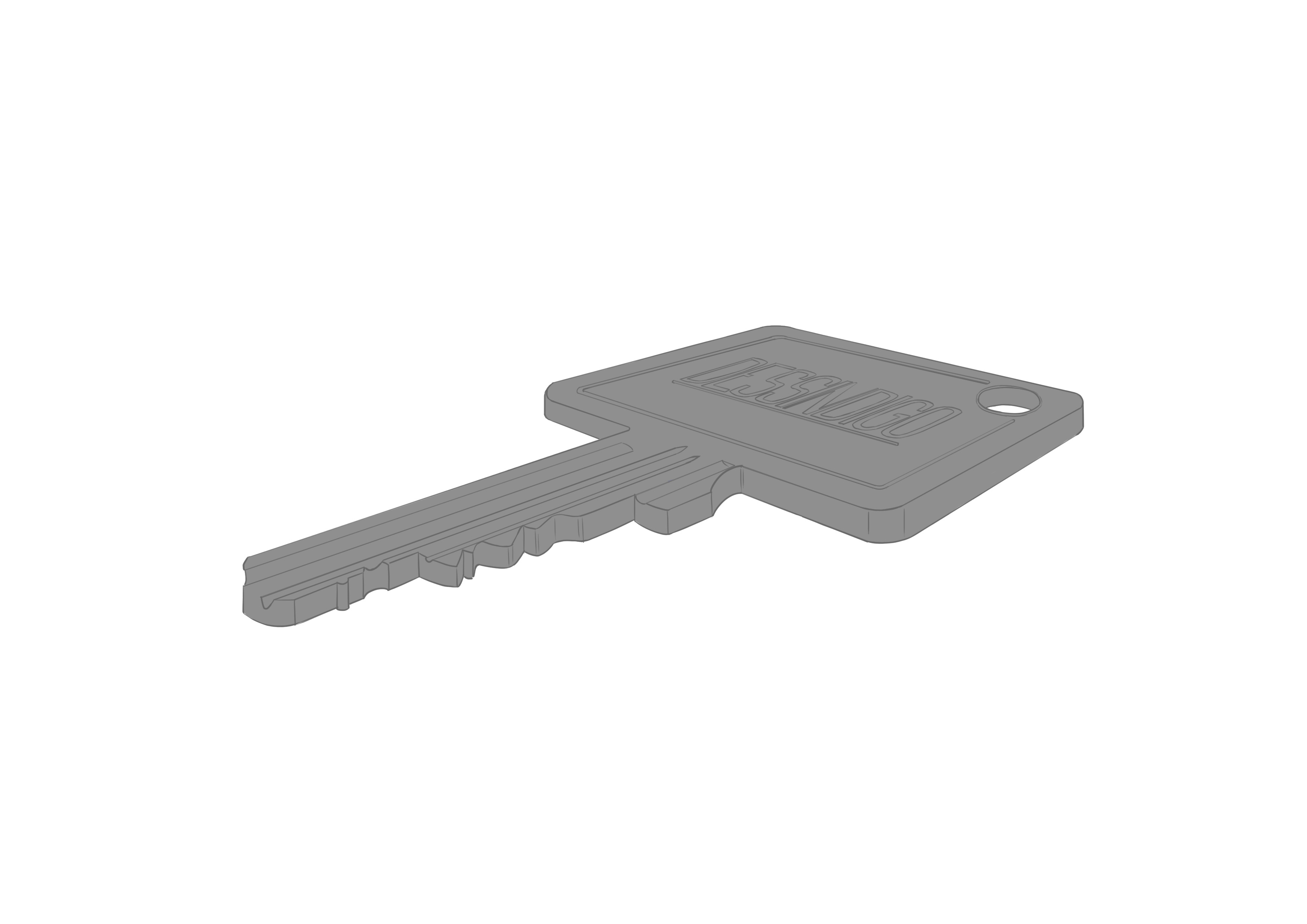 apporter du gris au dessin d’une clé