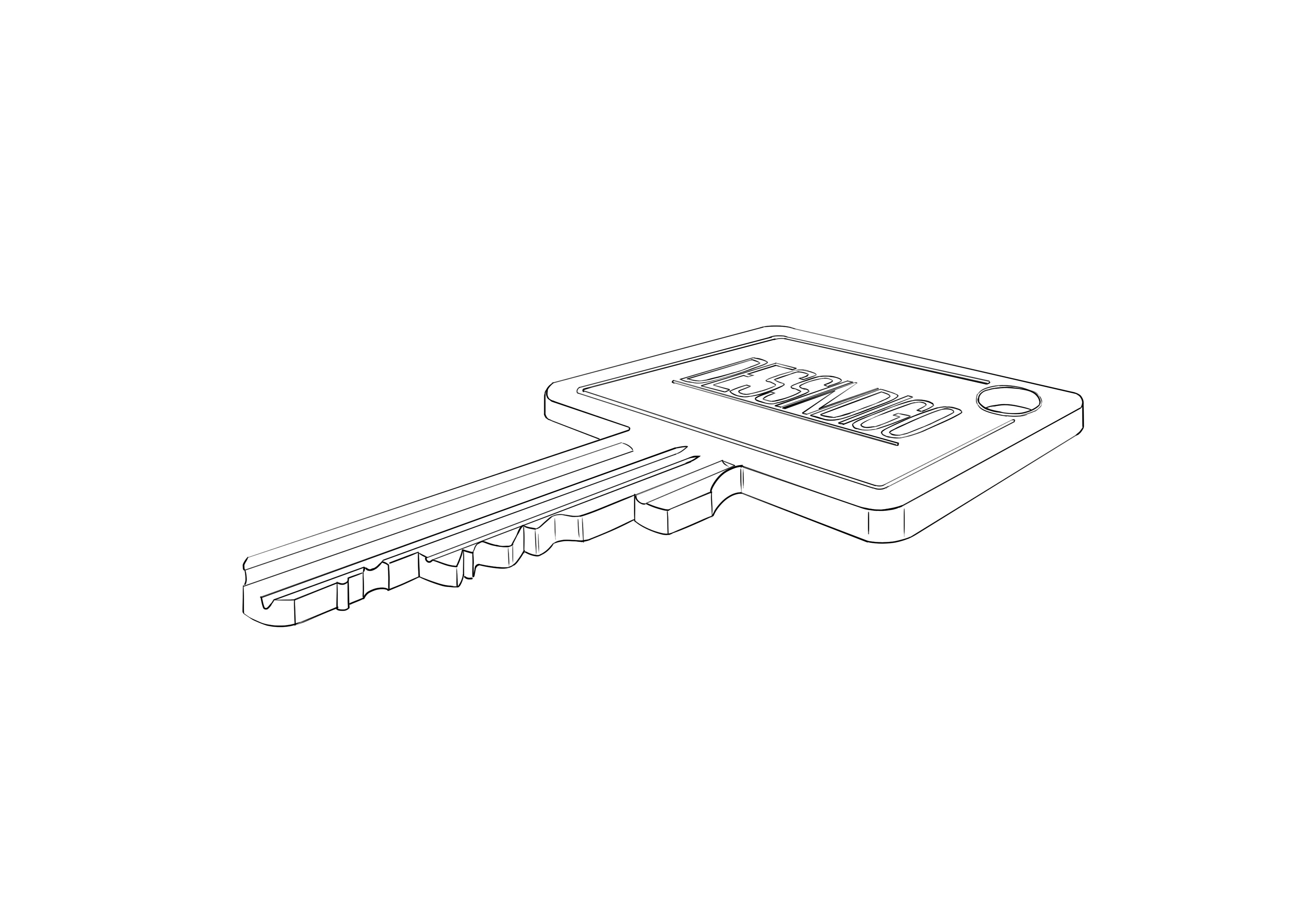 dessiner les ornements d’une clé