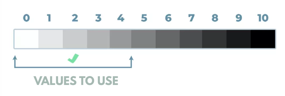 color values for the drawing