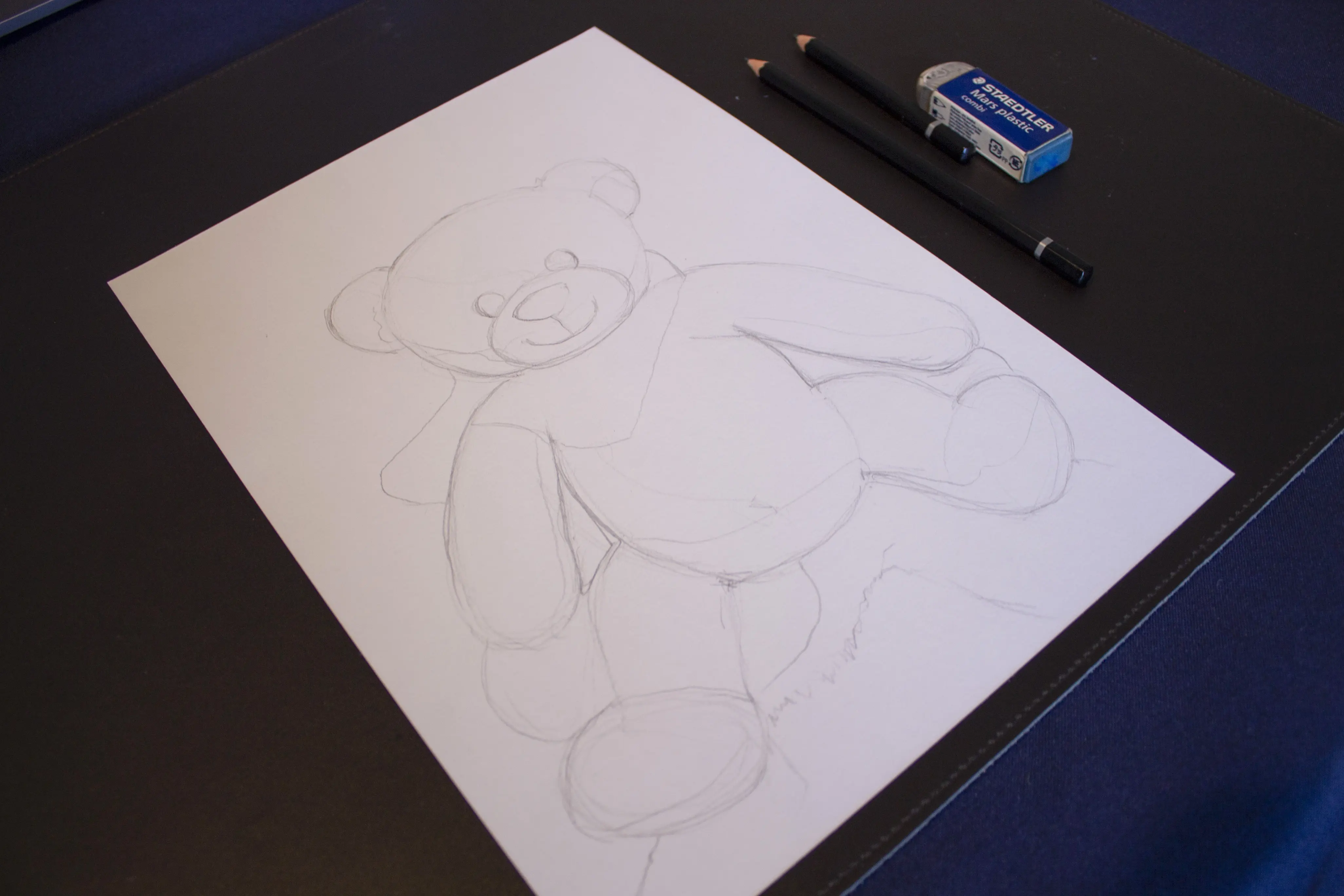 dessiner les ombres d’un ours pour illustrer l’amélioration du contraste