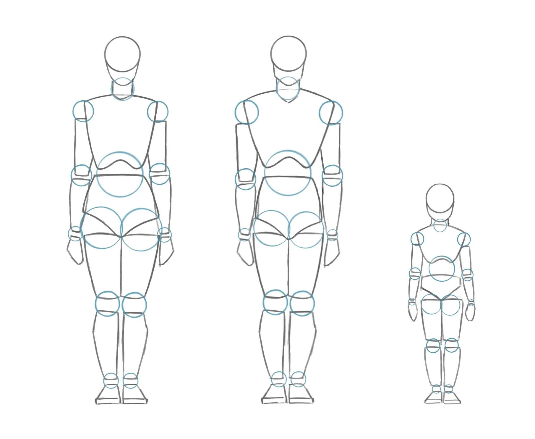 décomposer son dessin du corps humain