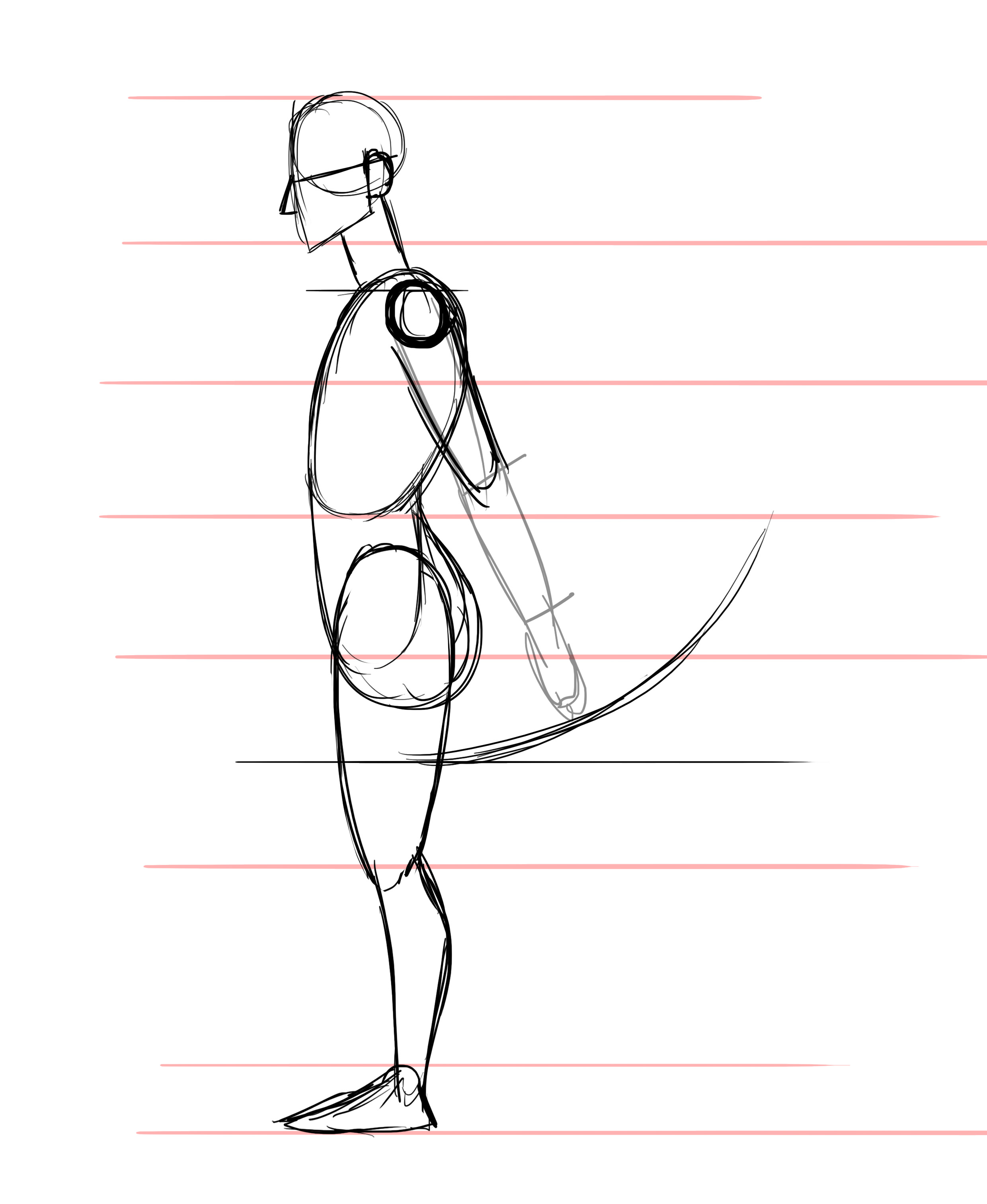 dessiner les bras d’une femme de profil 3