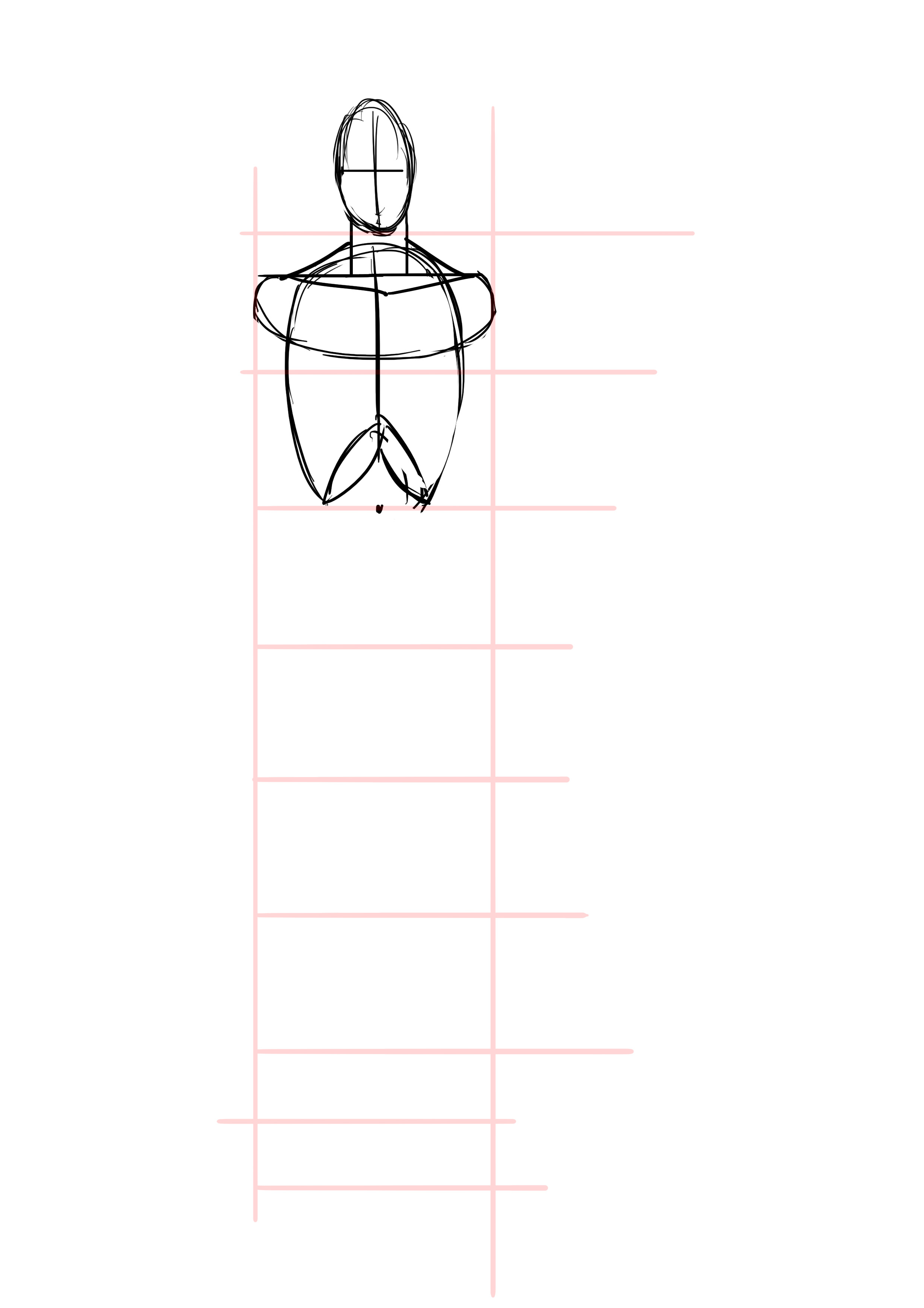 dessiner le torse d’un homme de face