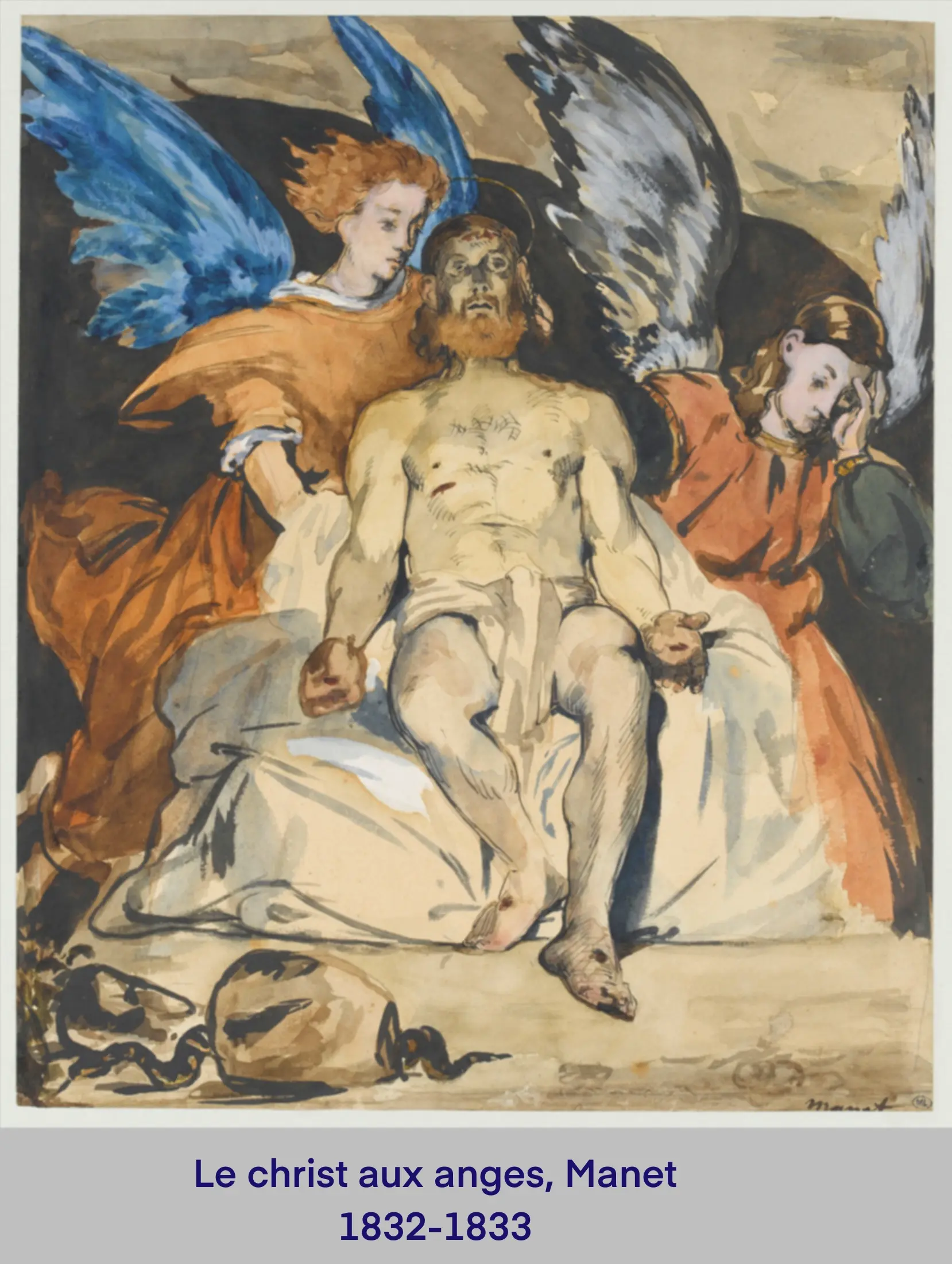 19th, Christ with Angels, Manet