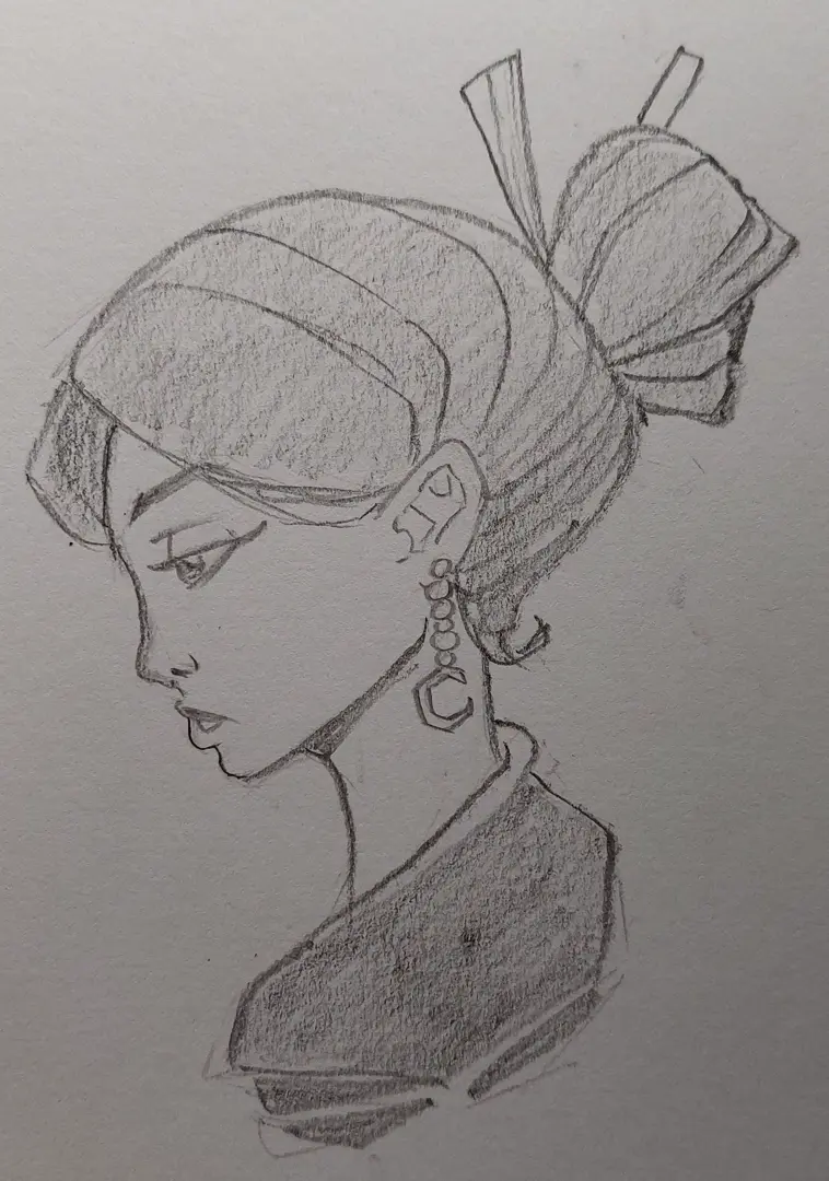 dessiner un visage au crayon graphite