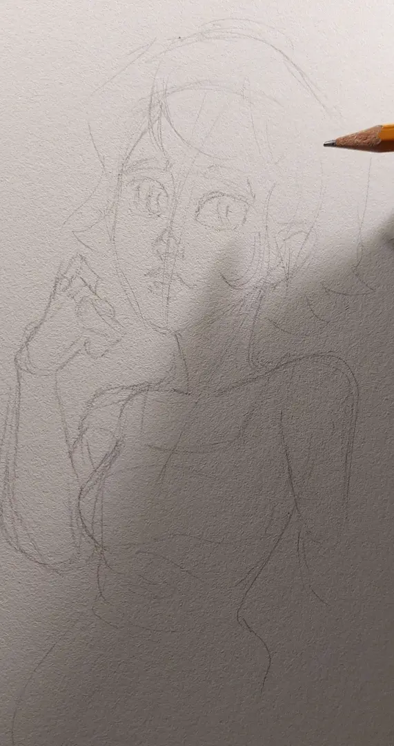 dessiner une esquisse au crayon à papier