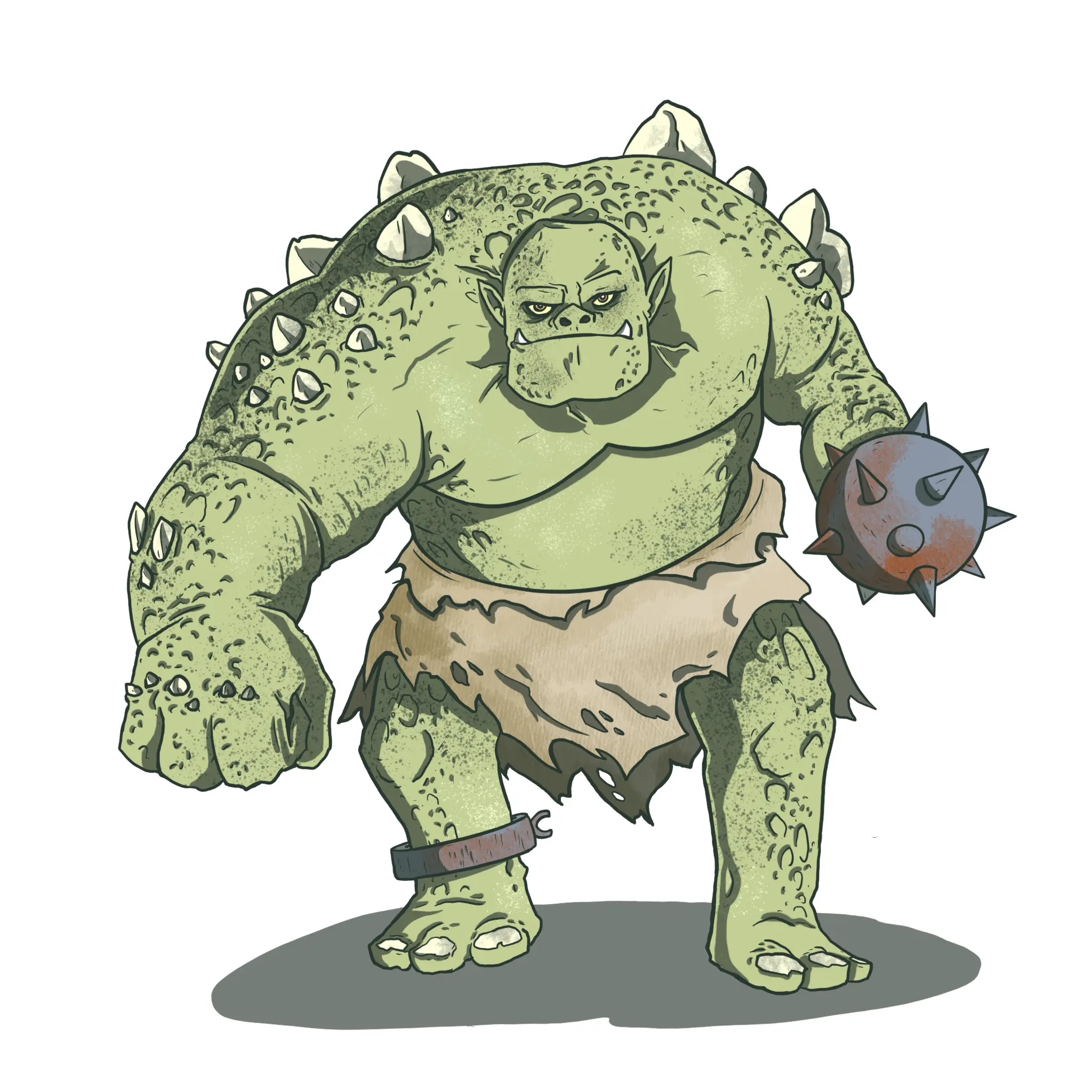 dessin en couleur des détails d’une créature fantastique