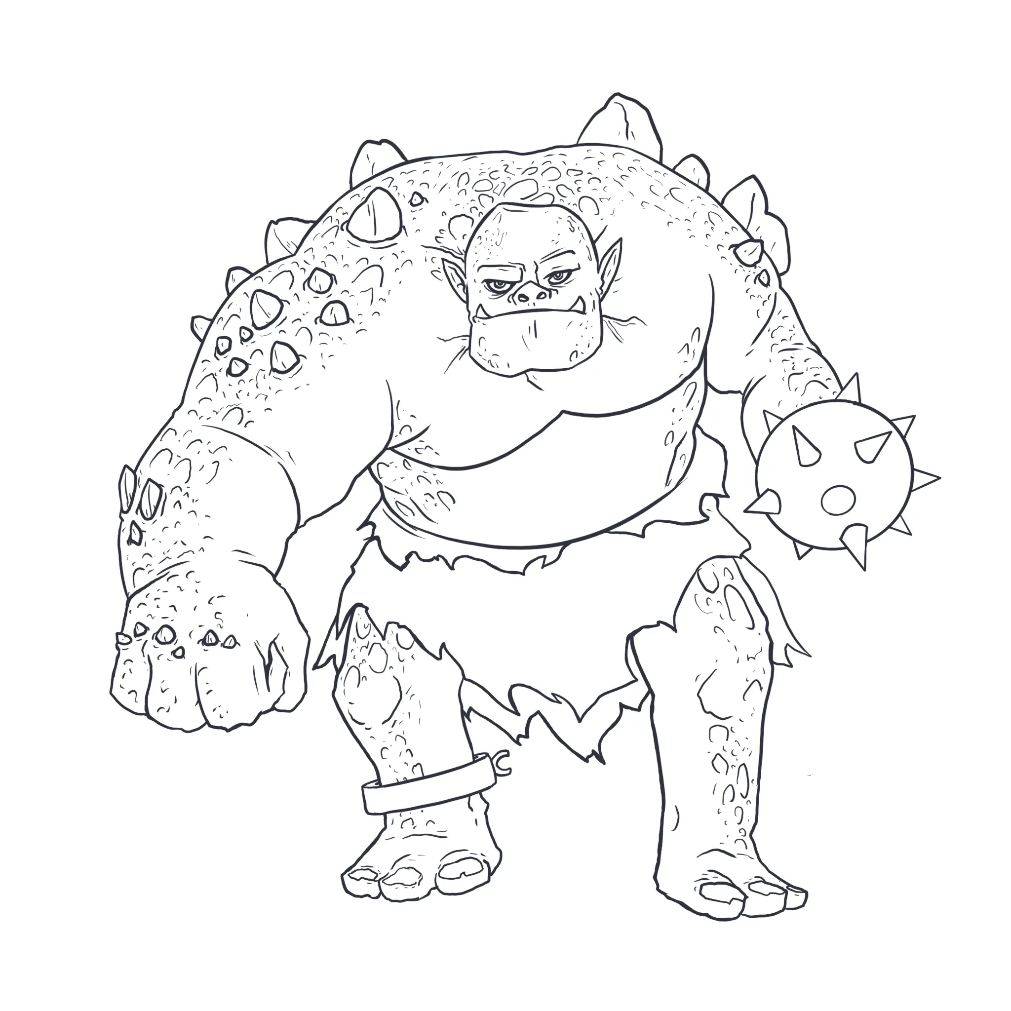 dessin de l’arme d’une créature fantastique