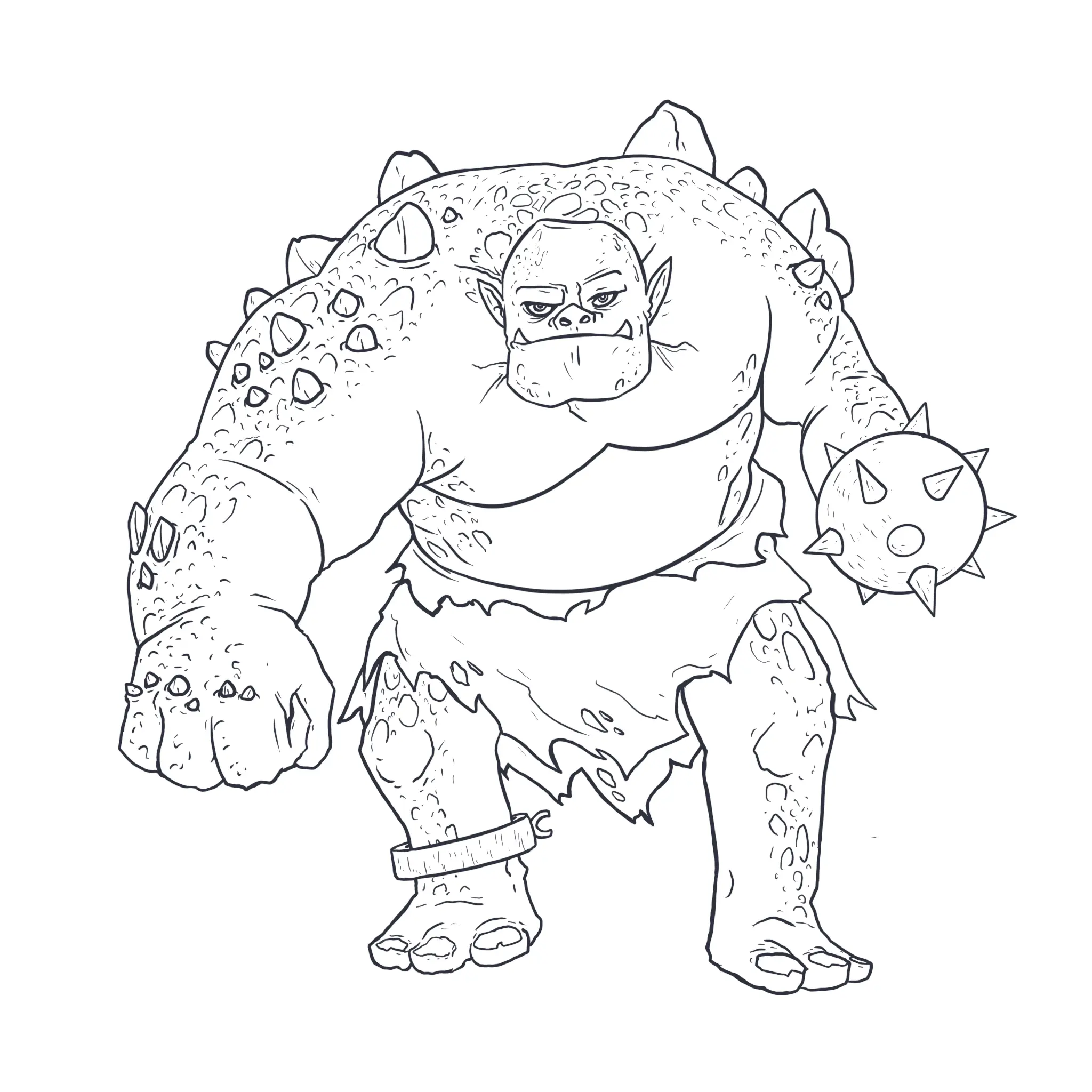 dessin des textures d’une créature fantastique