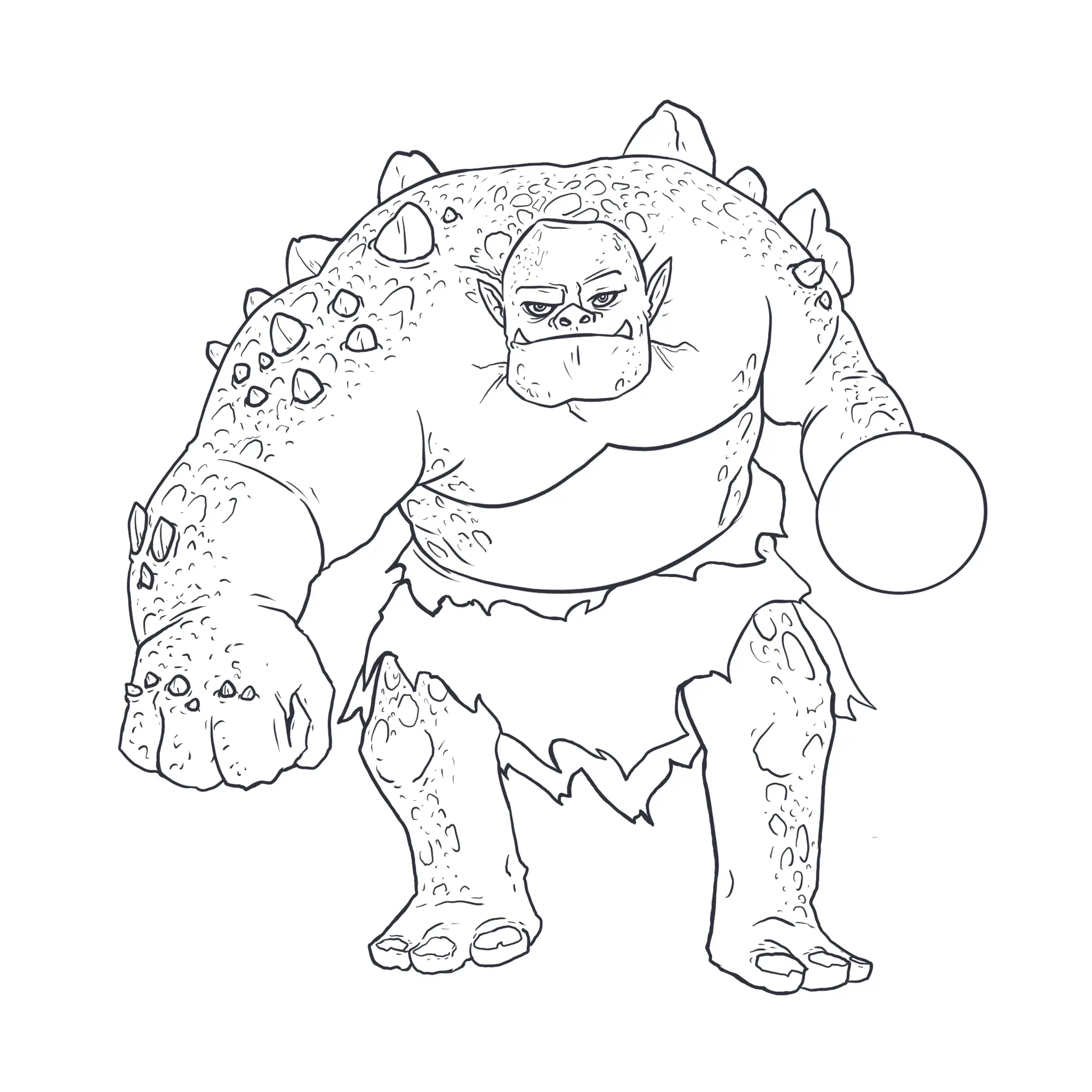 dessin des yeux d’une créature fantastique