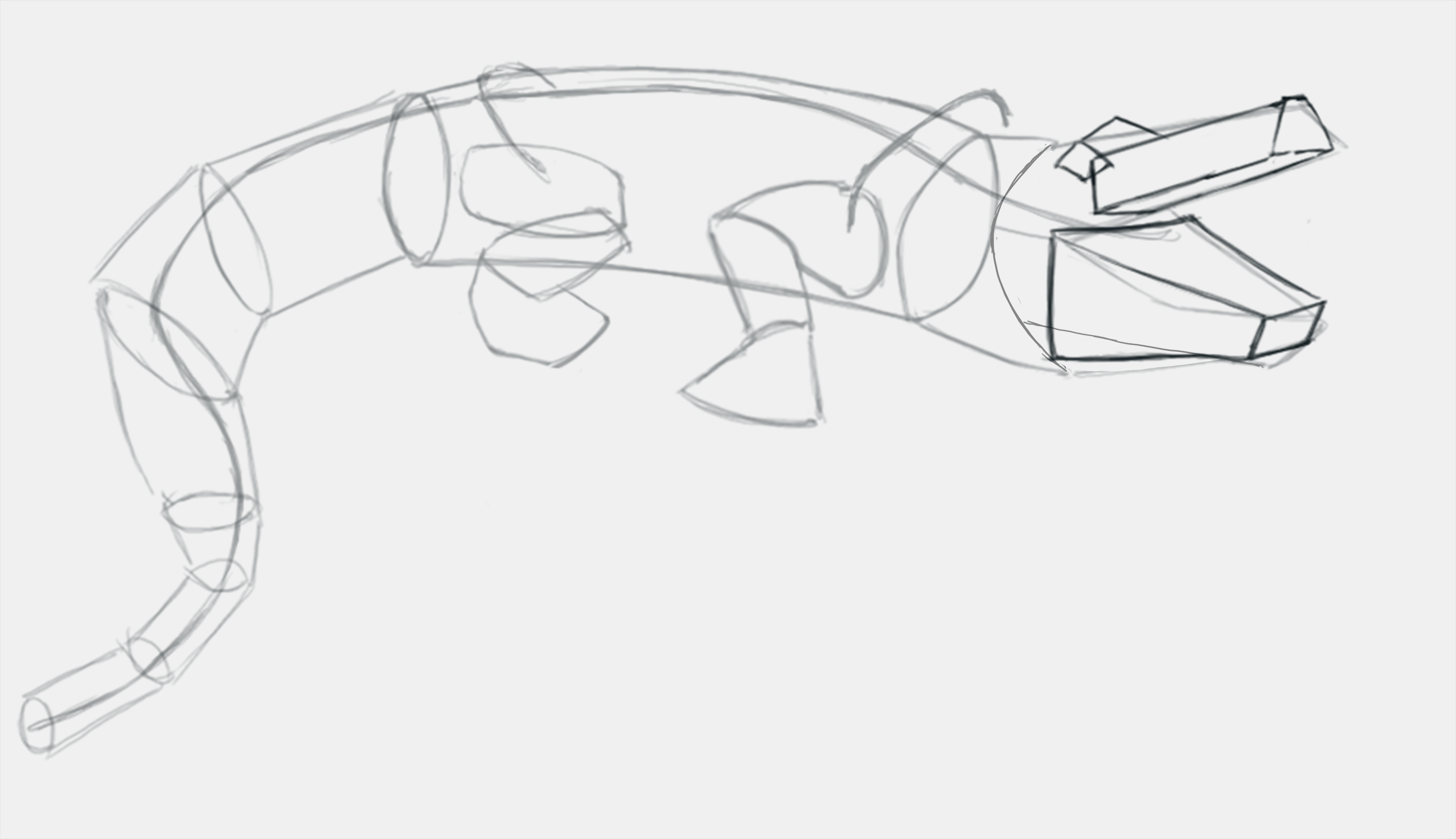 dessiner un crocodile étape 11