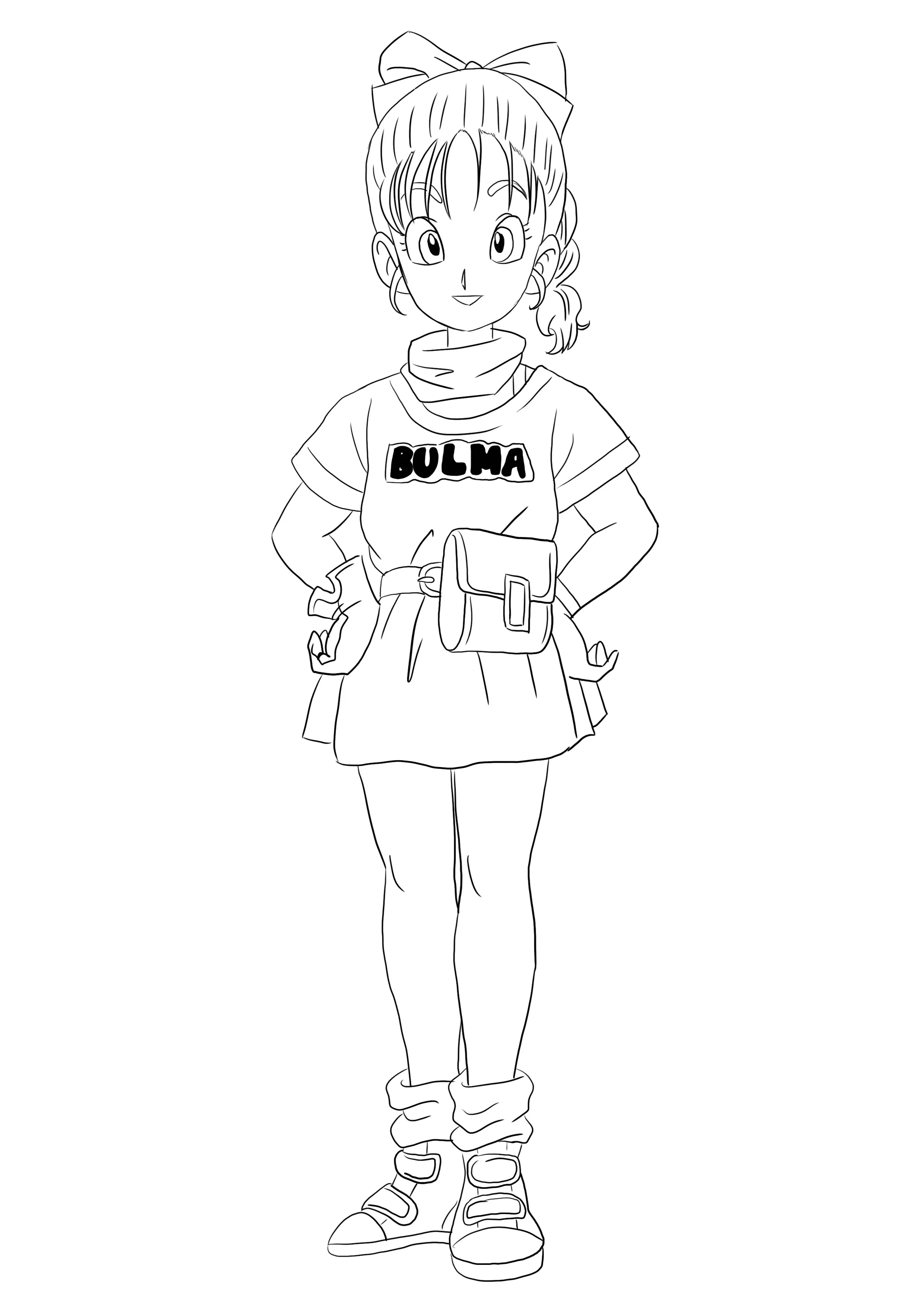 Dibujo de Bulma de Dragon Ball Z