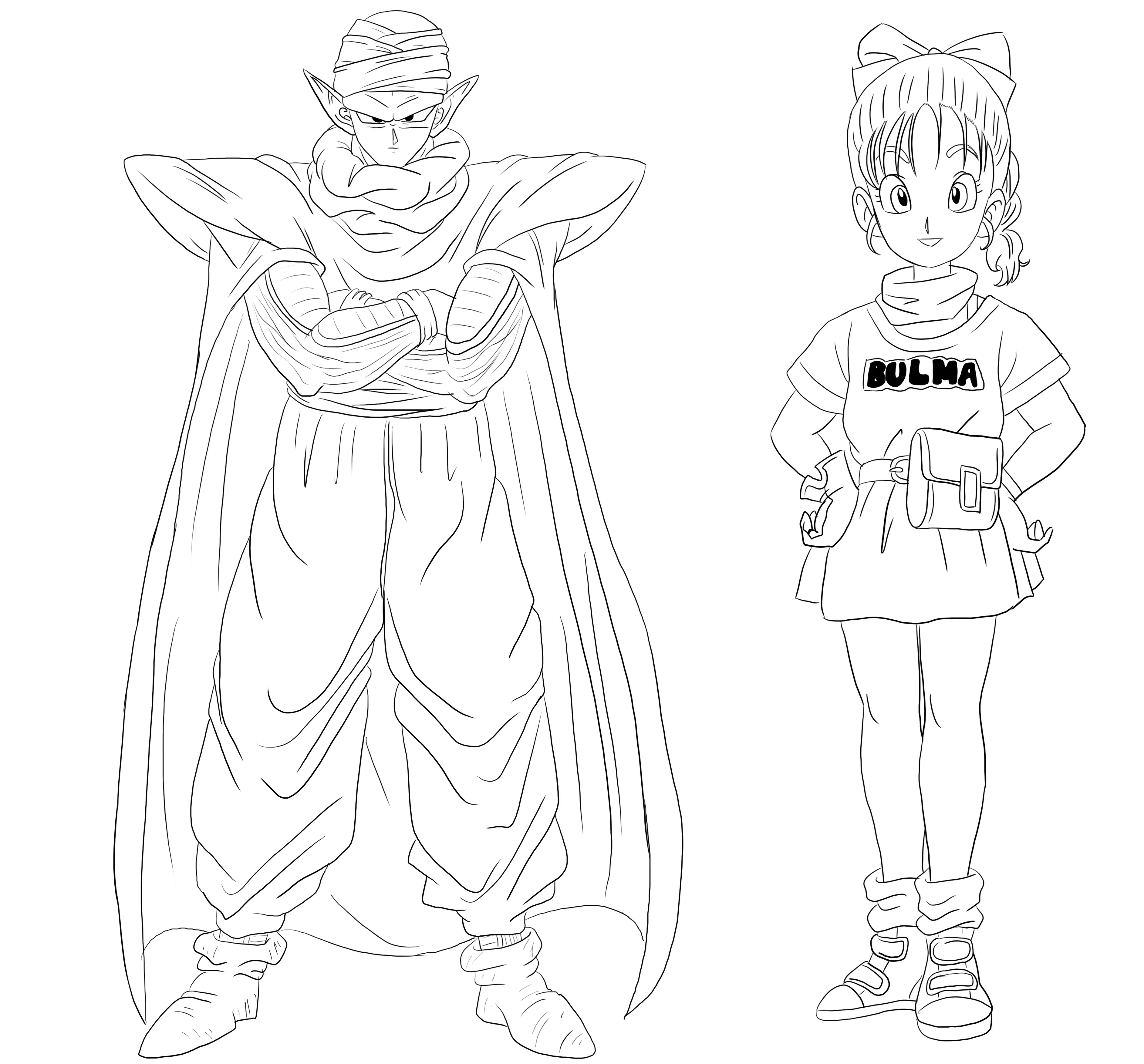 Descubre Cómo Dibujar a Bulma y Piccolo de Dragon Ball Z