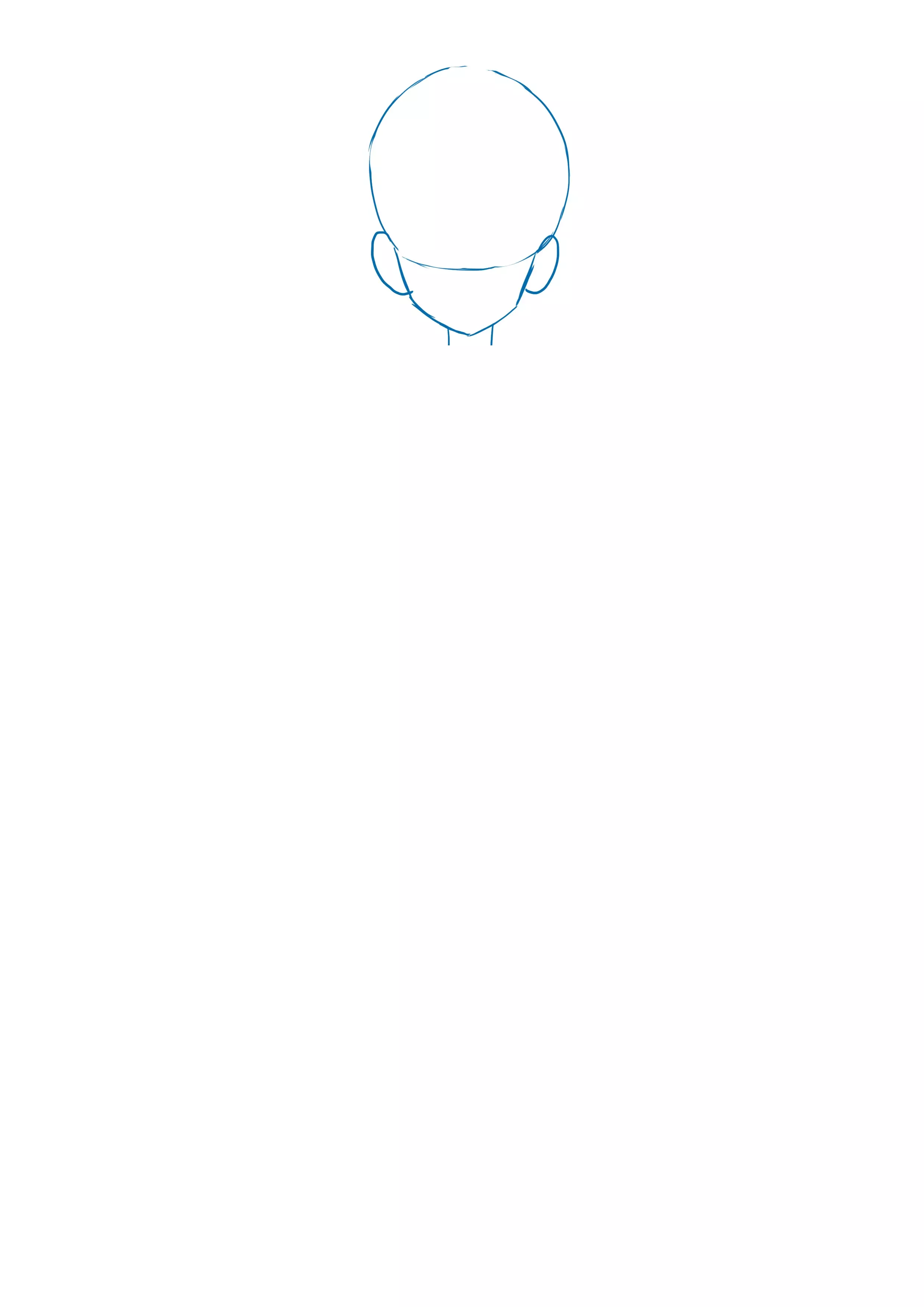 dibujo de la cabeza de Bulma Dragon Ball Z