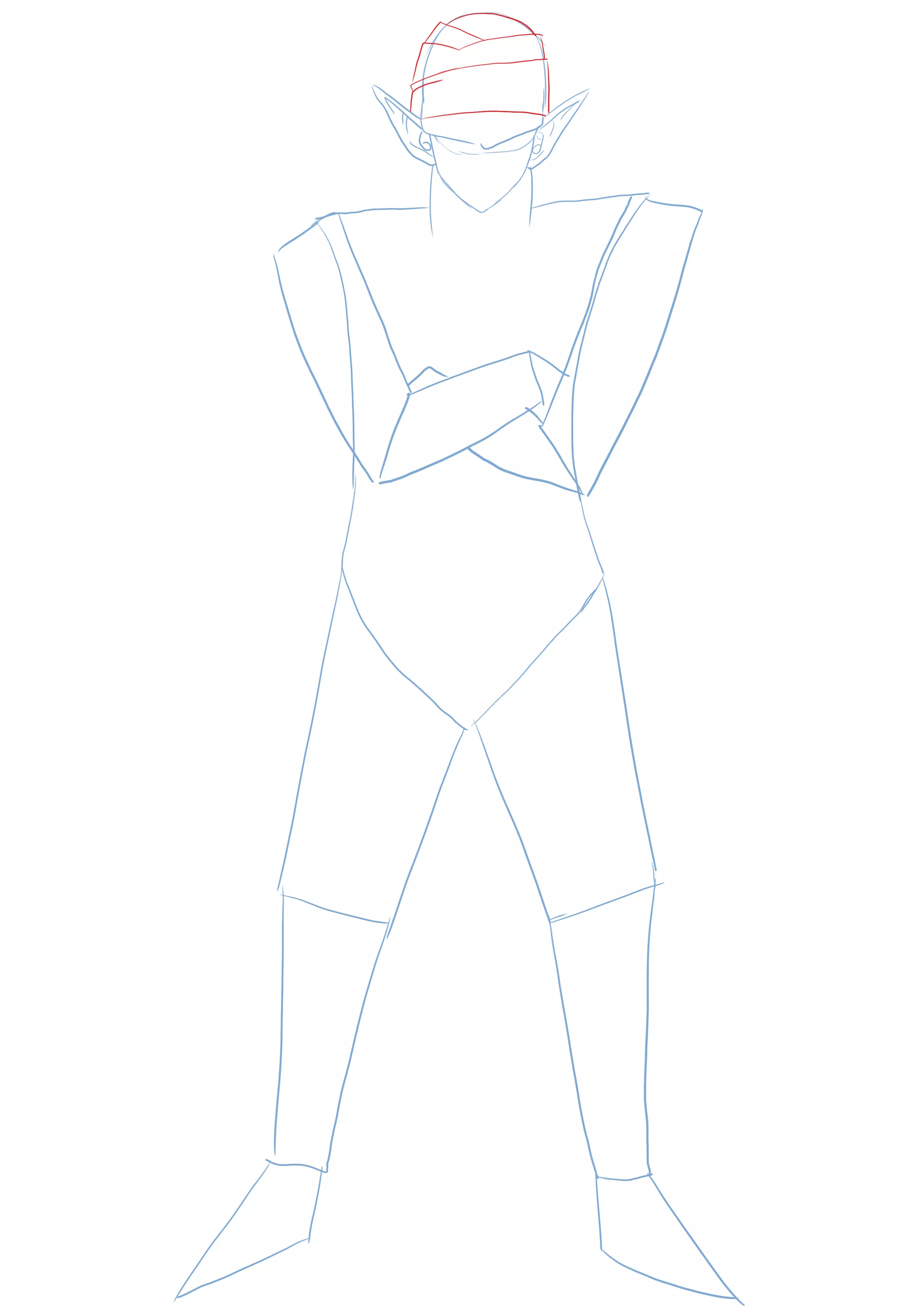 dibujo del turbante de Piccolo Dragon Ball Z