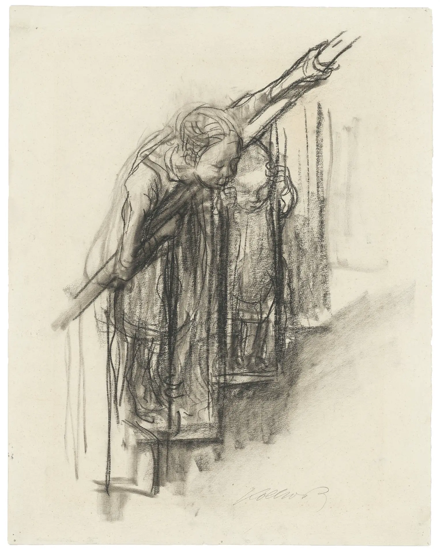 dessin au fusain de Käthe Kollwitz