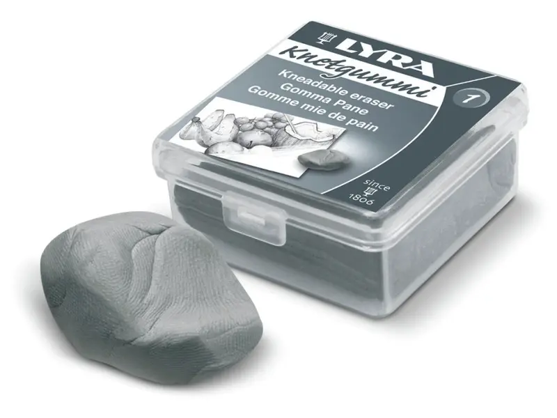 la gomme pour dessiner au fusain