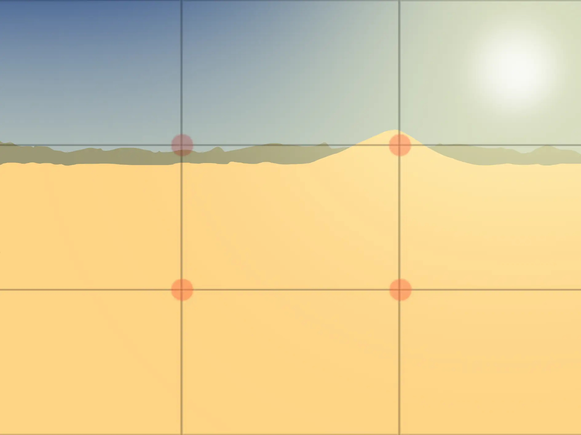dessiner la base d’un désert