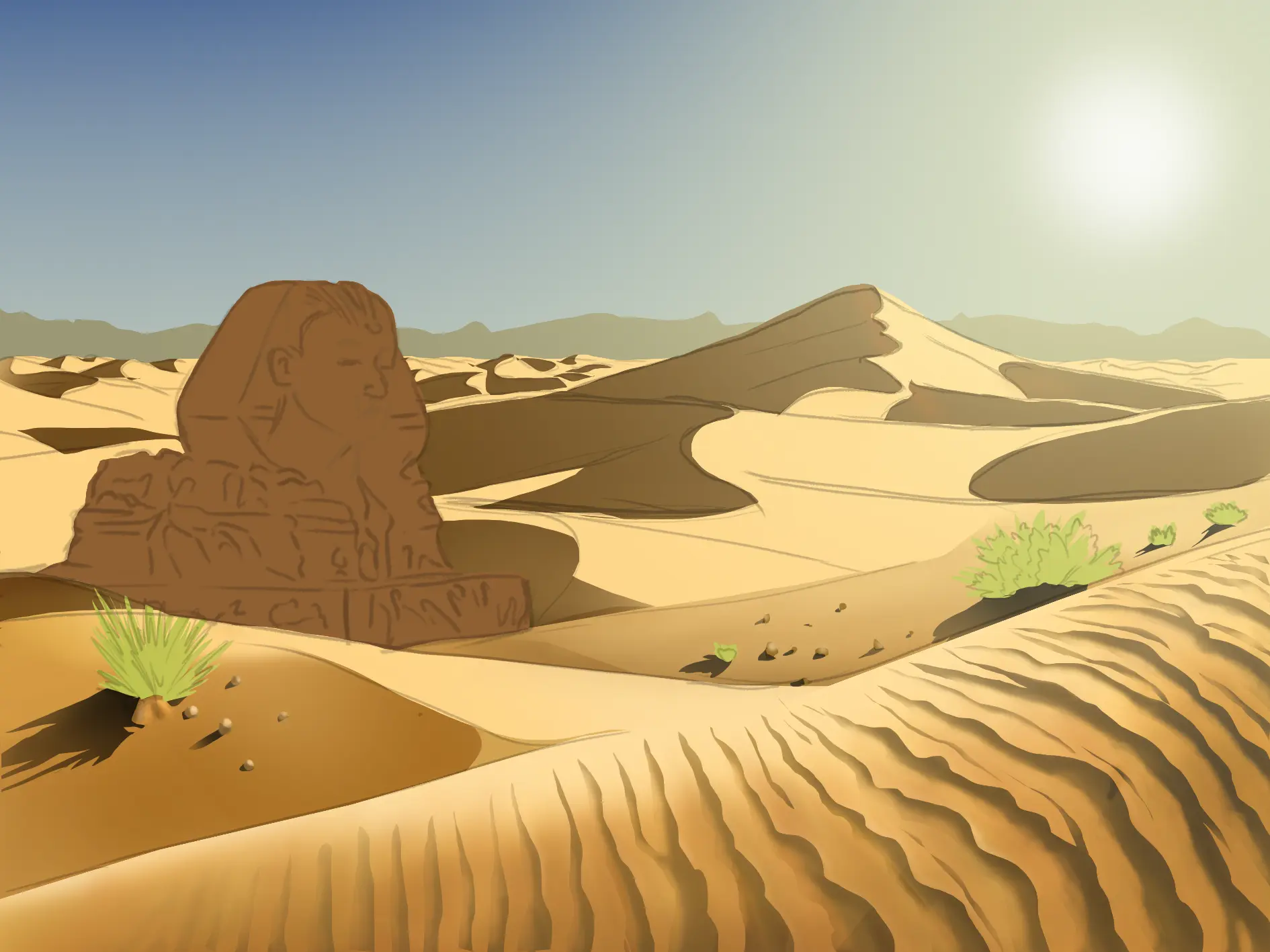 dessiner les rochers d’un désert