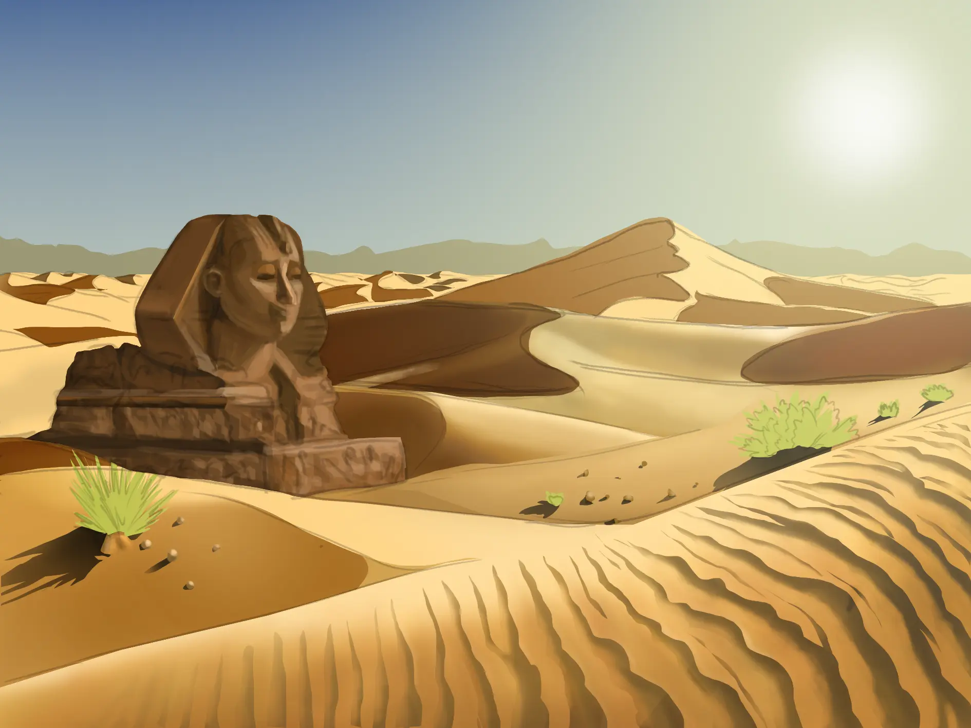 dessiner les volumes d’un désert