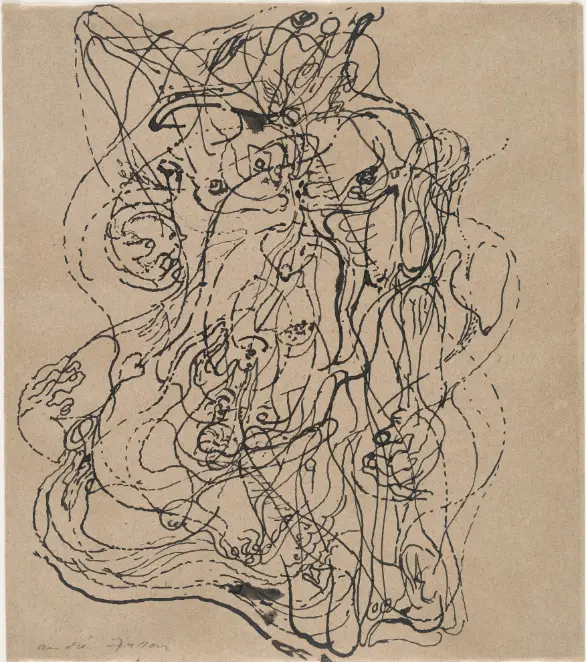 dessin automatique d’andré masson