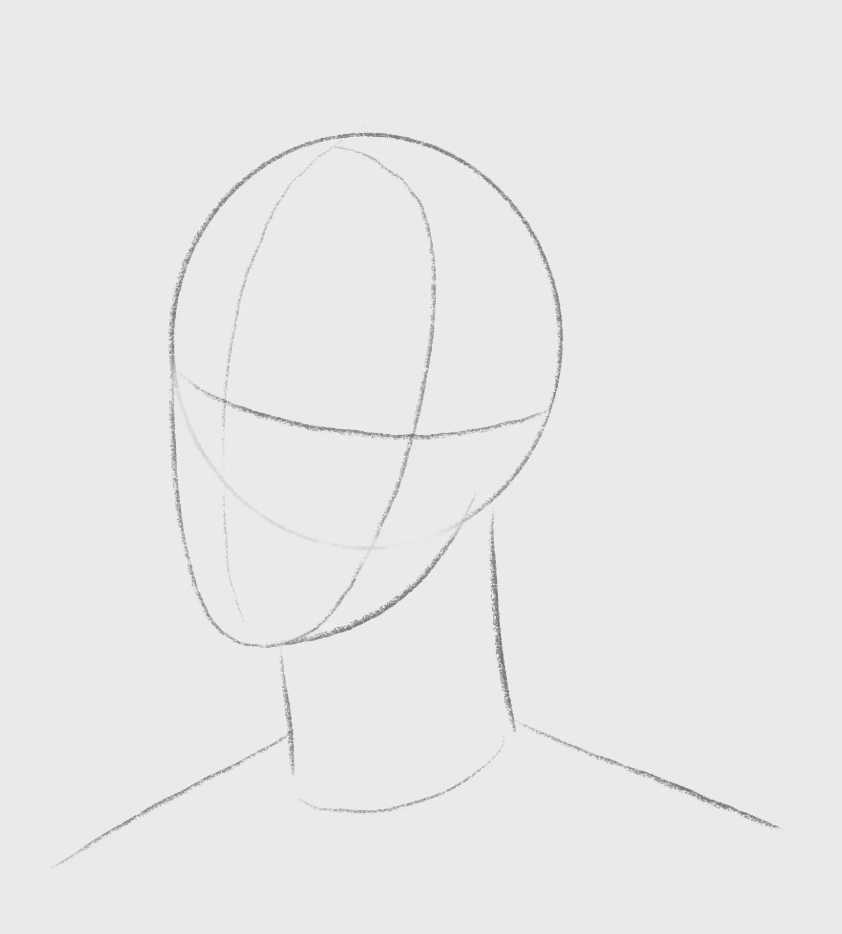 die Grundlage einer kubistischen Zeichnung skizzieren