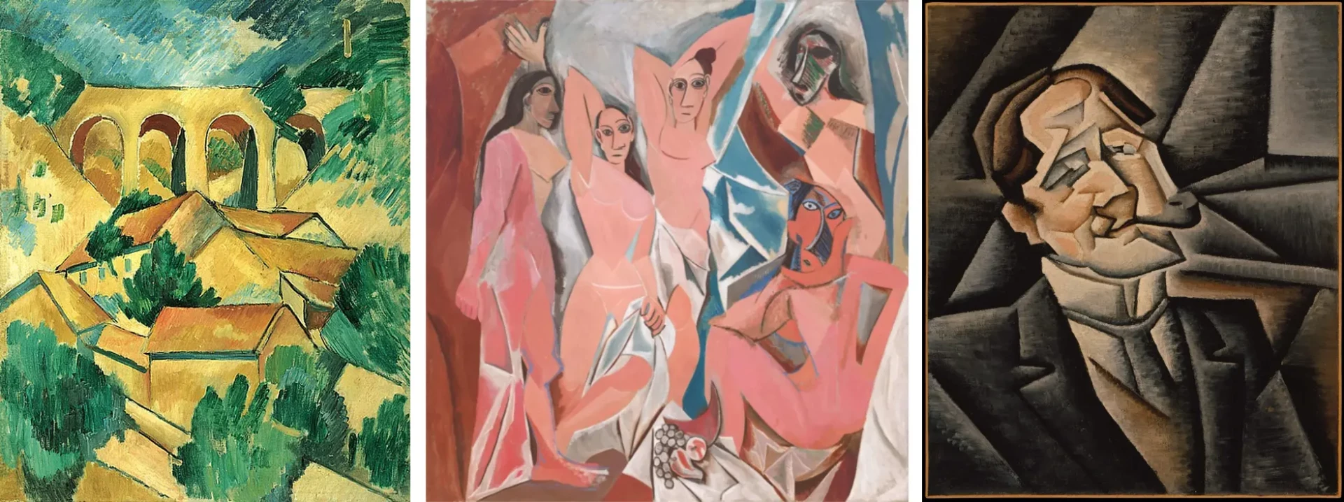 Beispiele für kubistische Zeichnungen