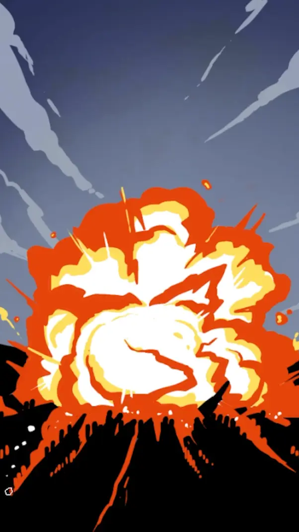 dessiner les nuages d'une explosion