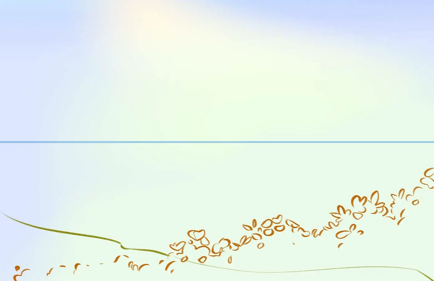 dessin des buissons d’un paysage