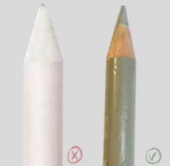 bien aguisé son crayon pour faire un dessin réaliste aux crayons de couleur