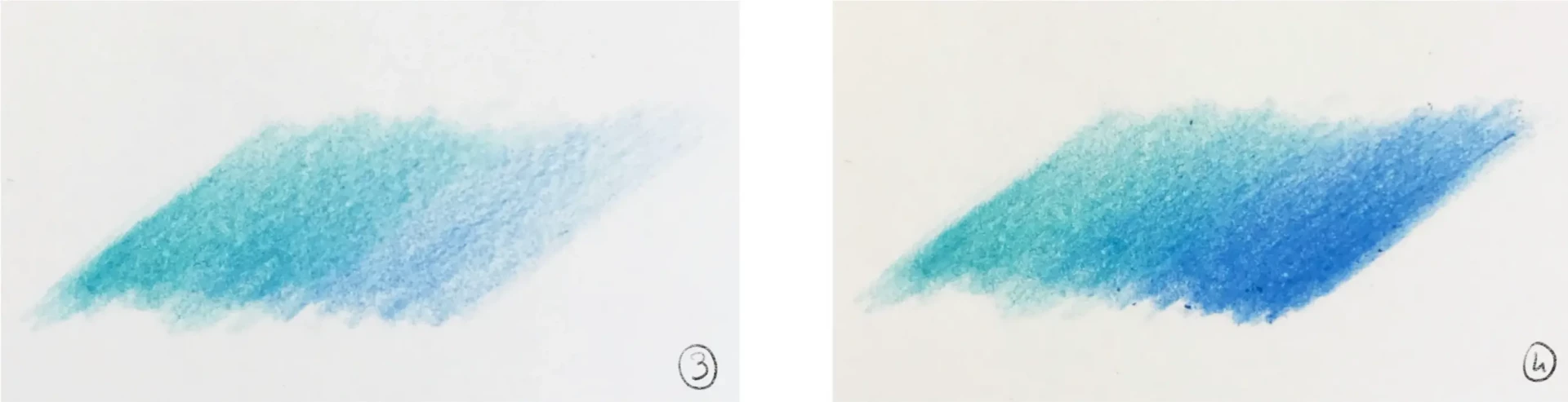 réaliser un dégradé réaliste aux crayons de couleur