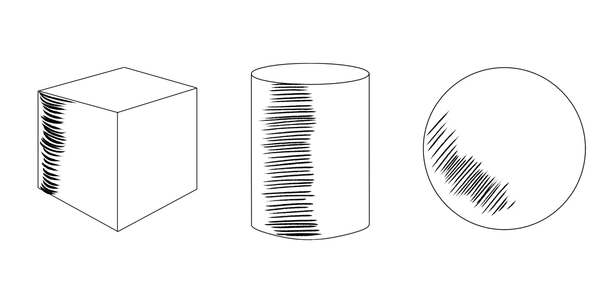 les volumes d’un dessin au trait