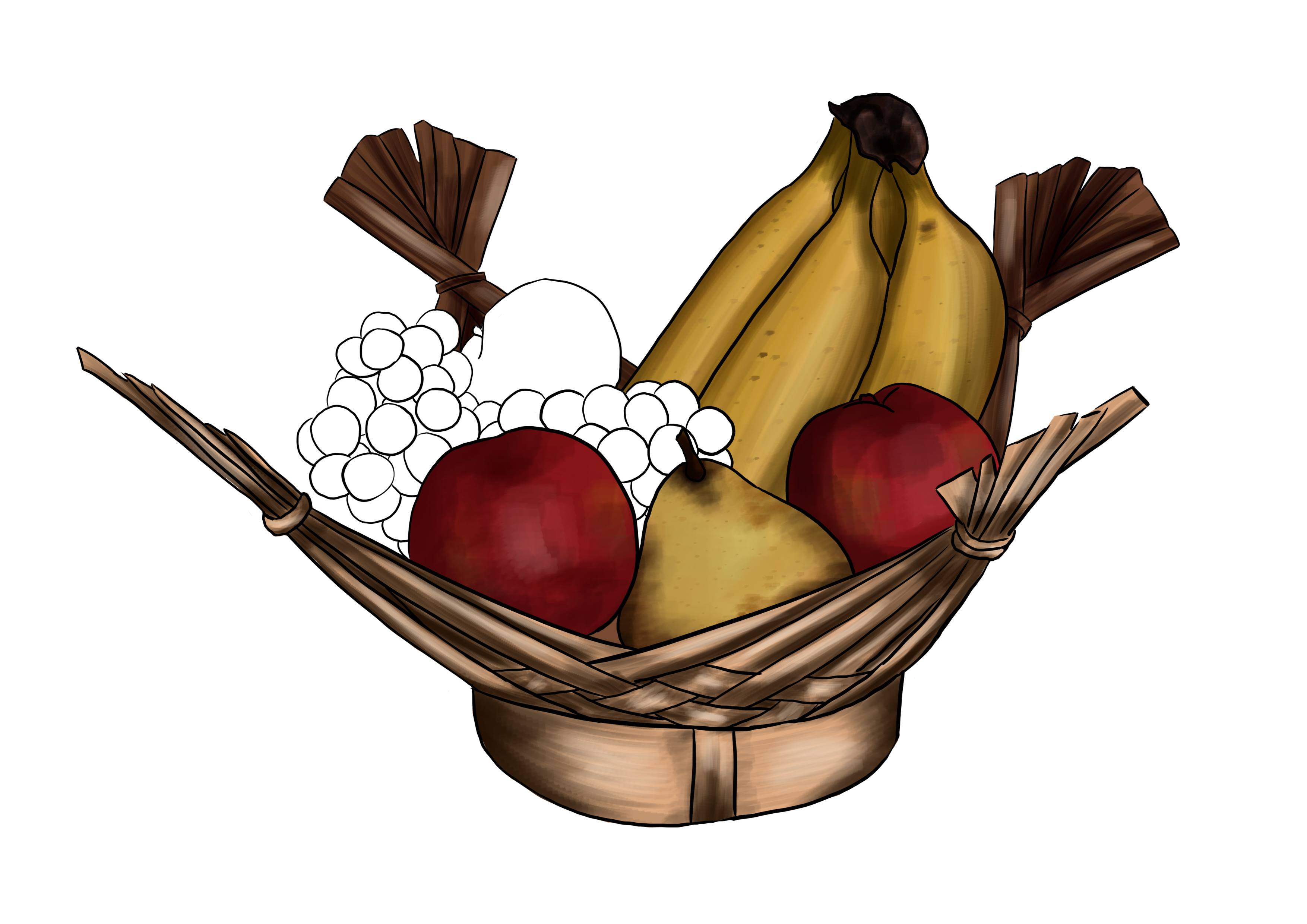 dessiner les ombres des bananes