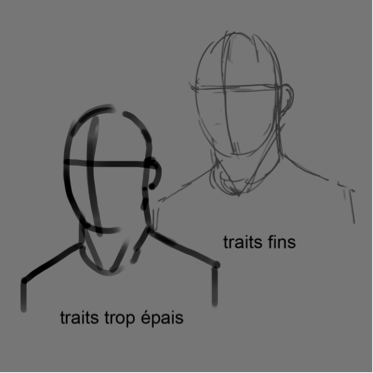 illustration de traits pour dessiner sur tablette