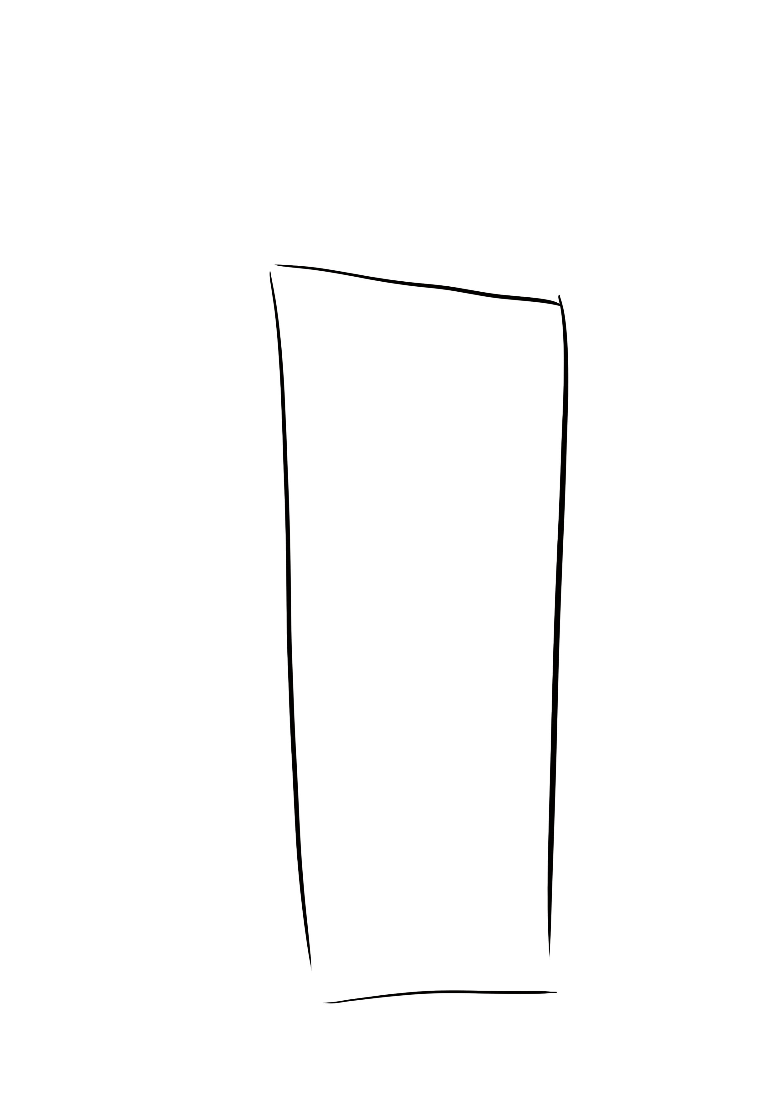 dessin difficile : pied étape 1