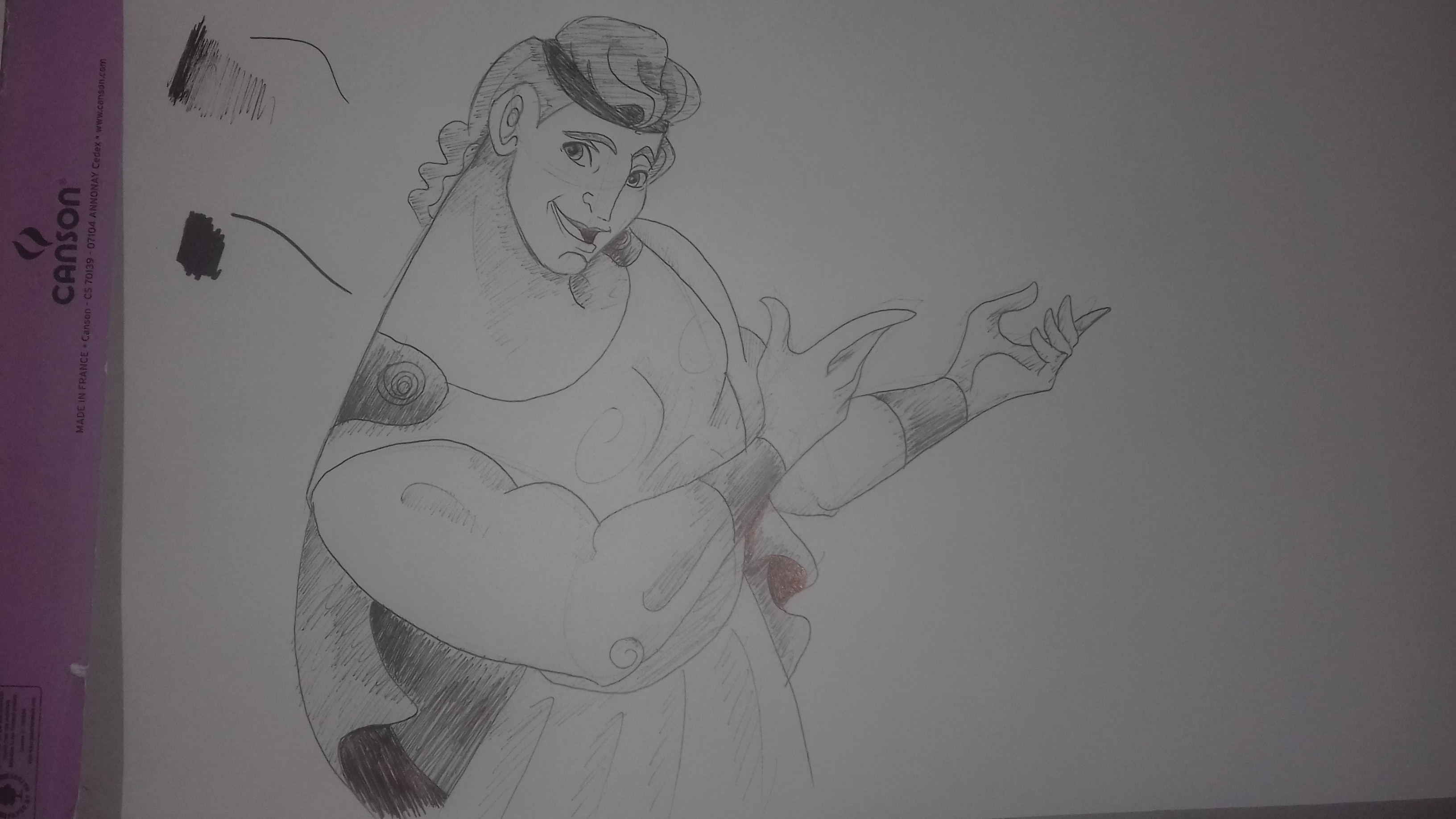 réaliser les hachures du dessin au stylo bille