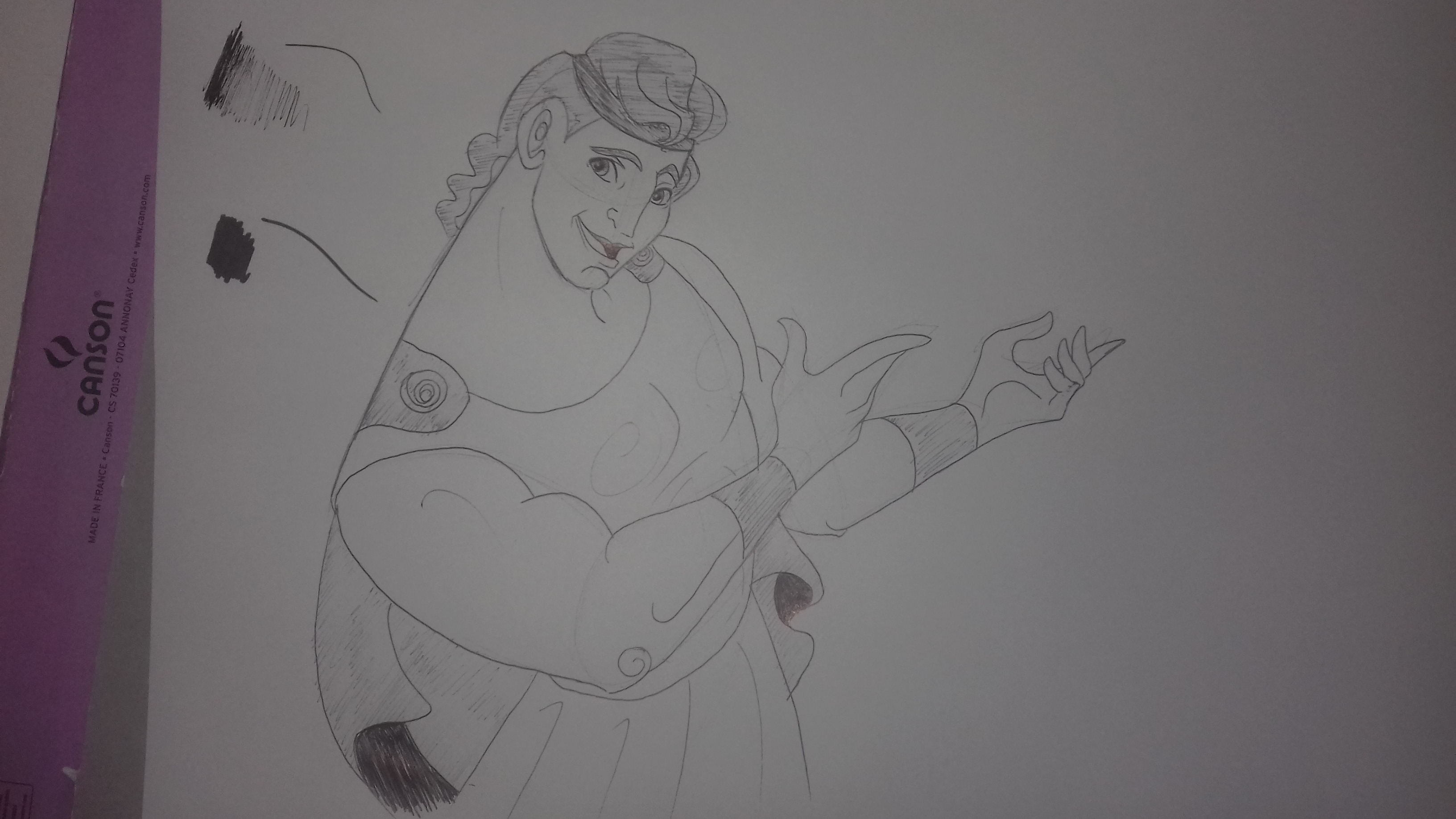 remplir les zones du dessin au stylo bille 2