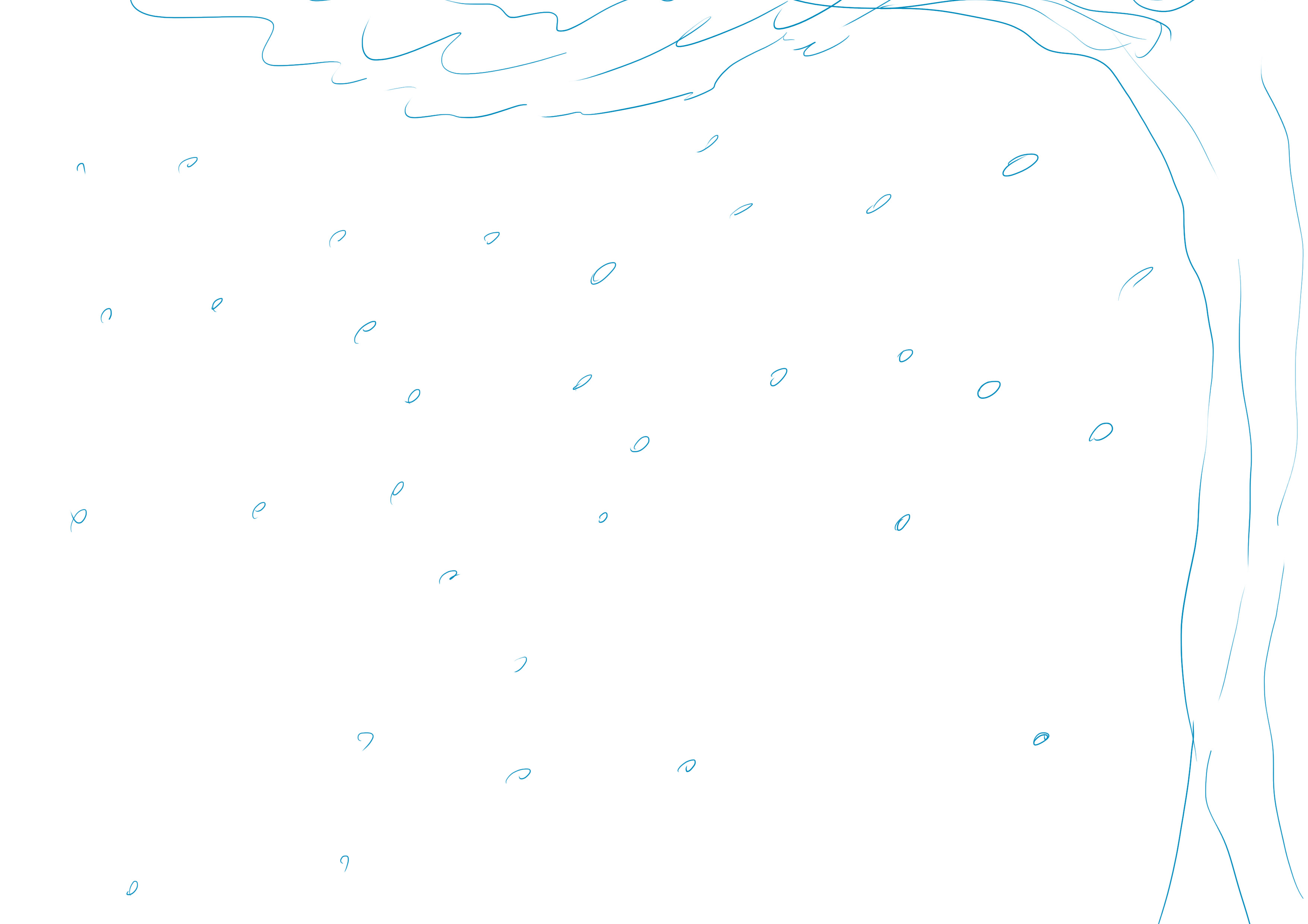 croquis de l’arbre du dessin triste