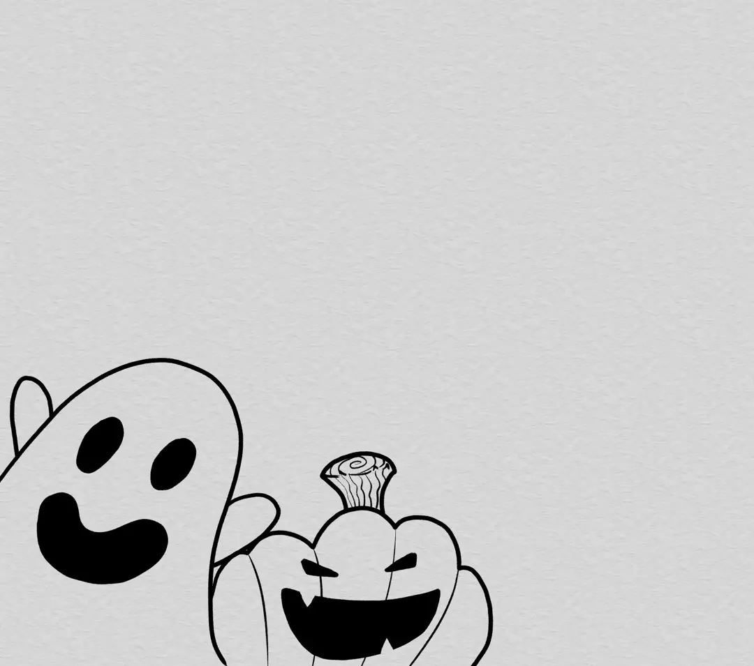 dessin d’une citrouille en doodle art