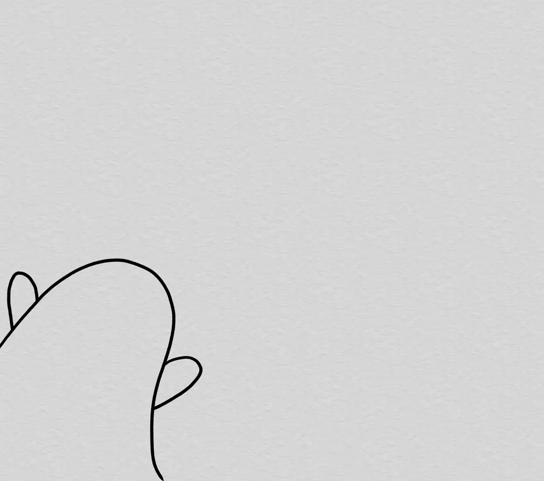 dessin d’une silhouette en doodle art