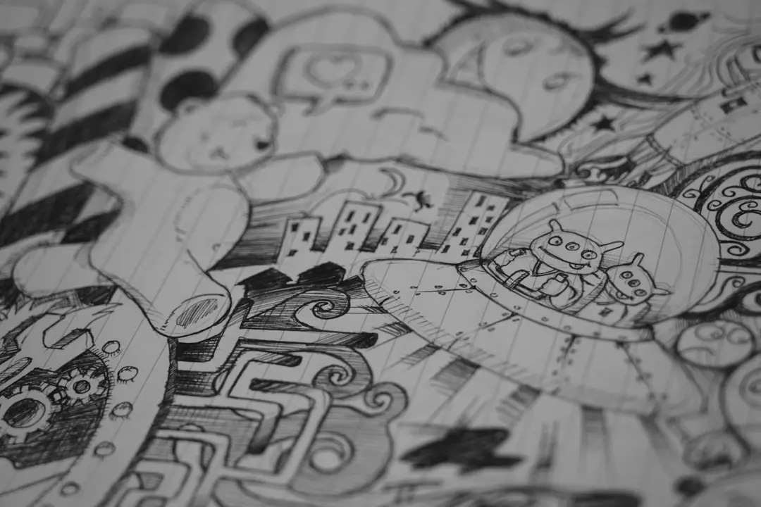 exemple d’un doodle art