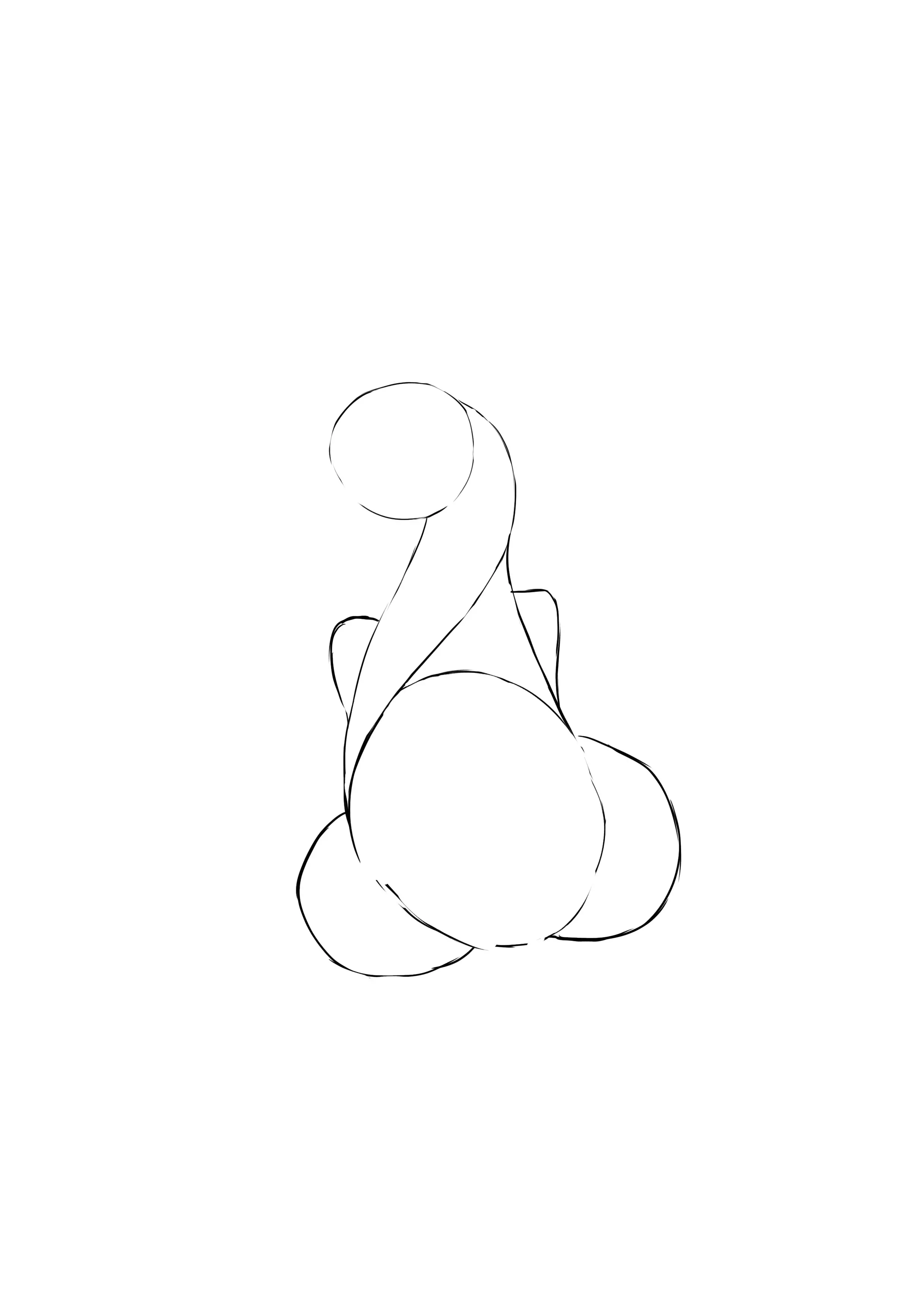 base du dessin épaules et cuisses de dracaufeu